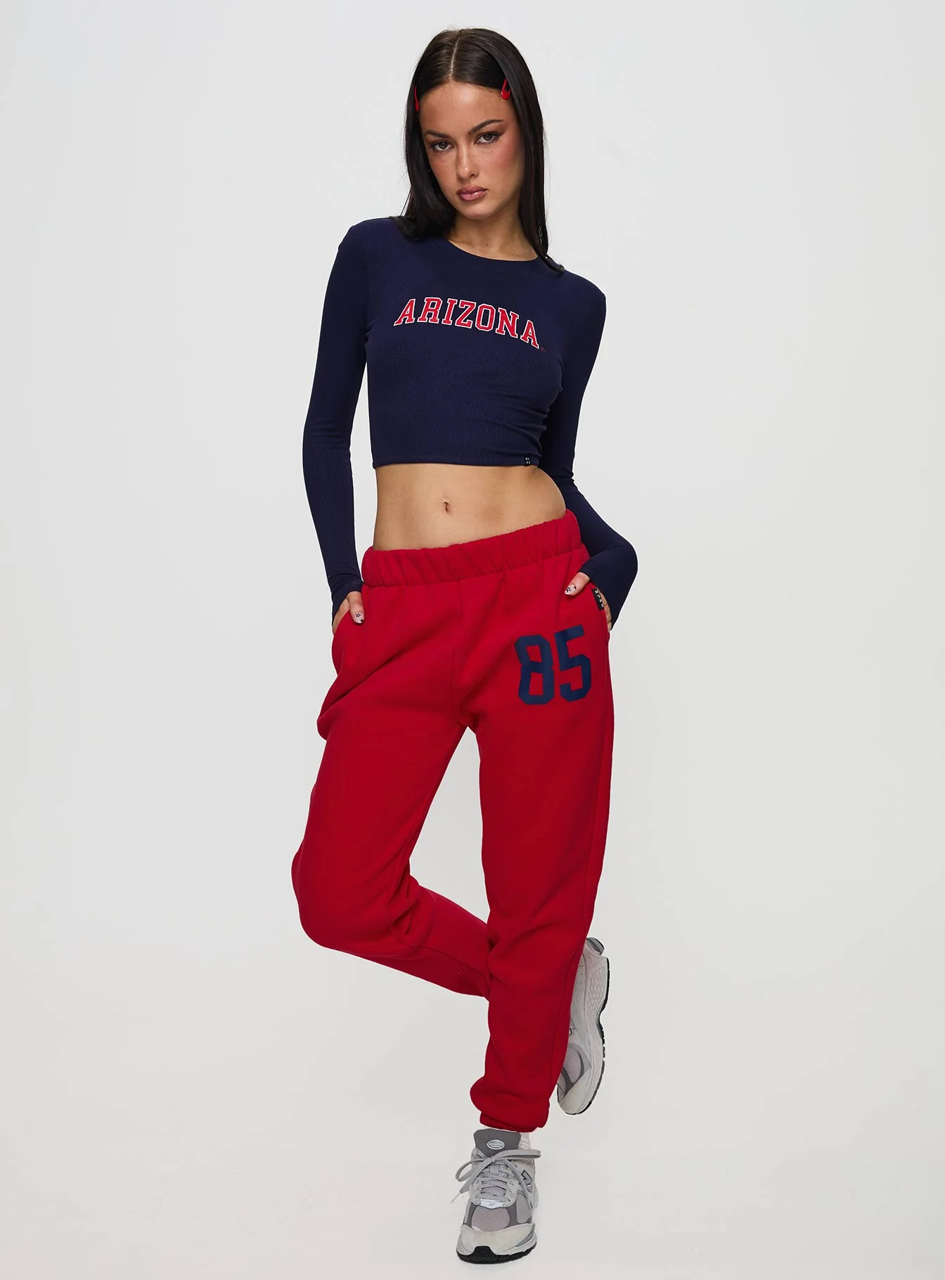 U of A Bring It Back Long Sleeve Top Navy