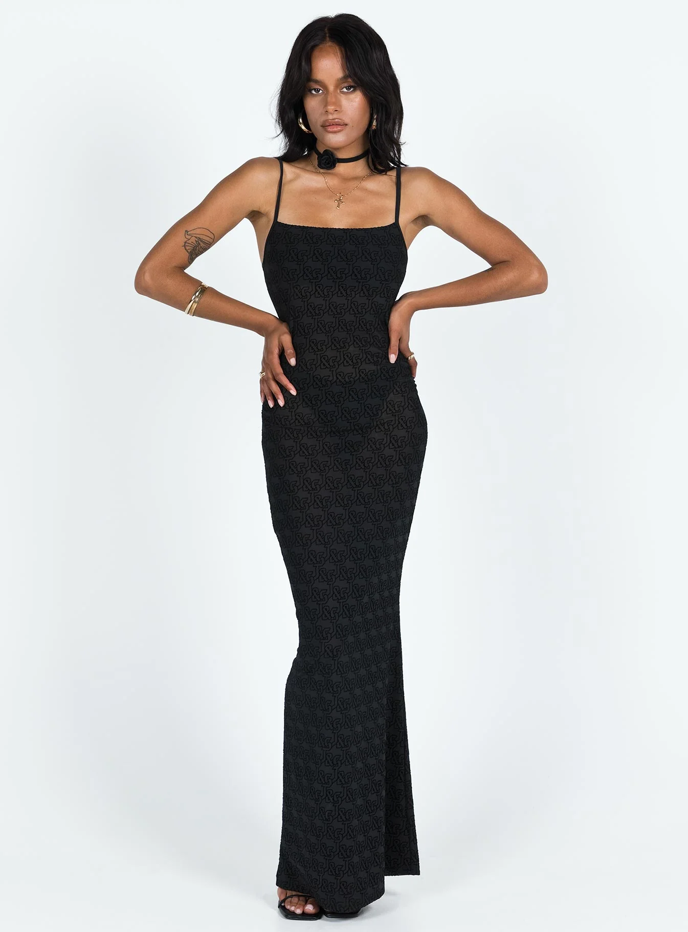 JGR & STN Abbey Maxi Dress Black