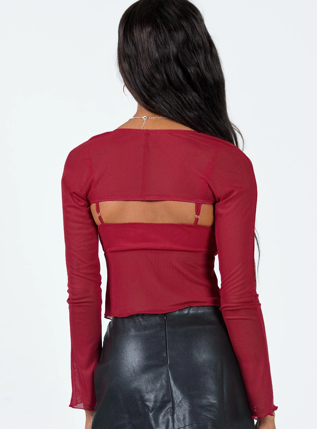 Tallah Two Piece Bolero Top Red