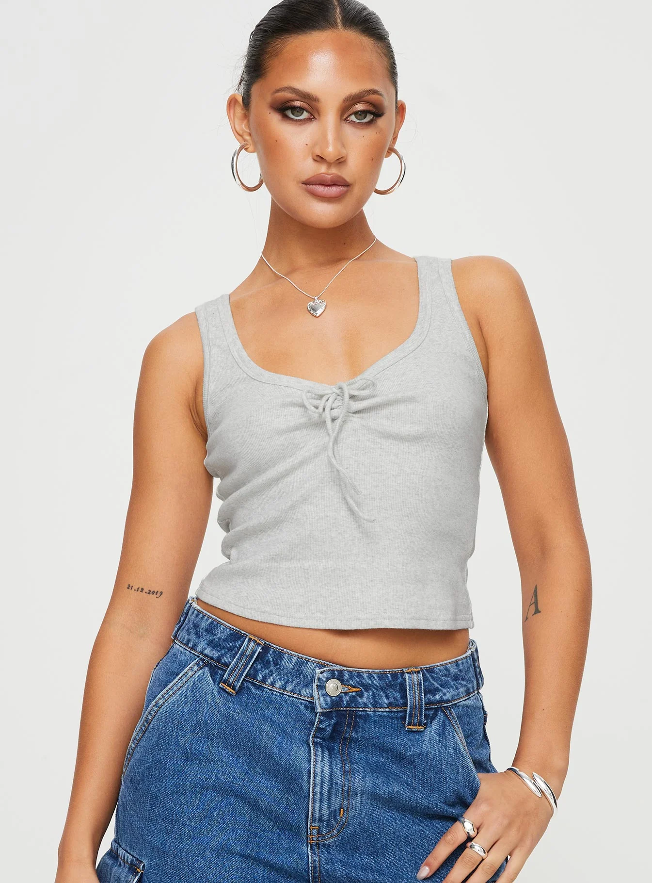 Sixteen Tank Top Grey