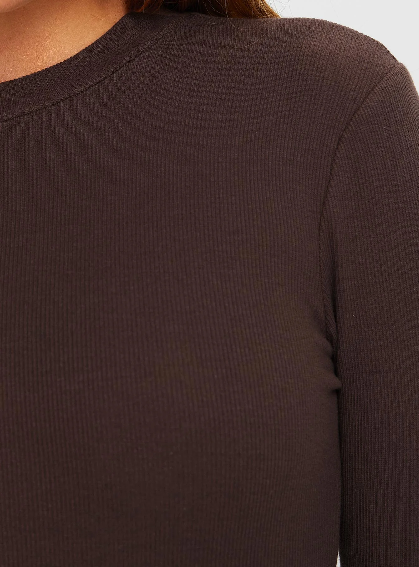 Maleny Long Sleeve Bodysuit Brown