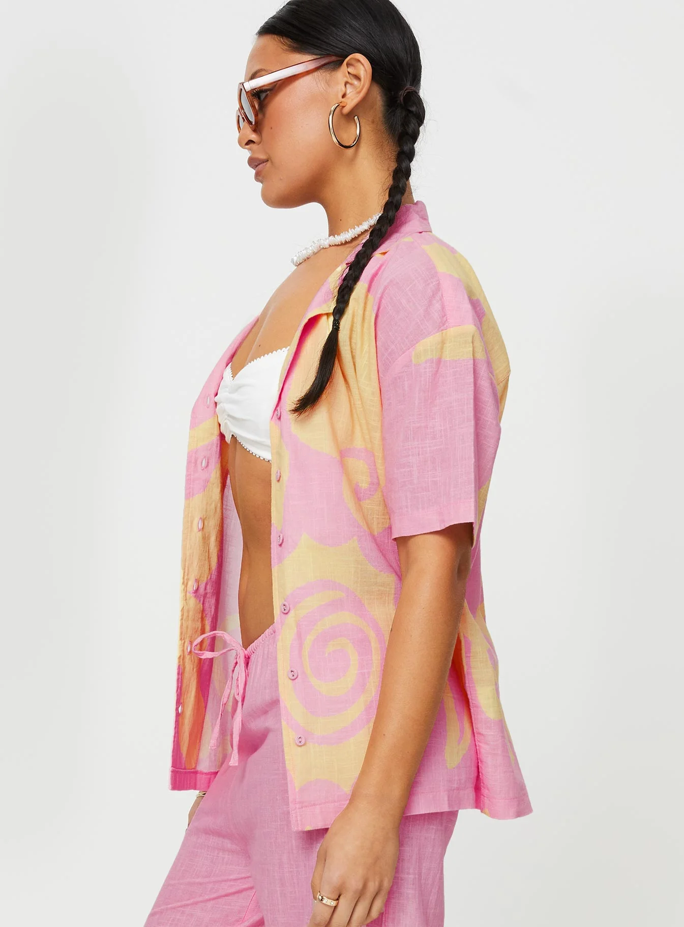 Sollene Top Pink / Yellow