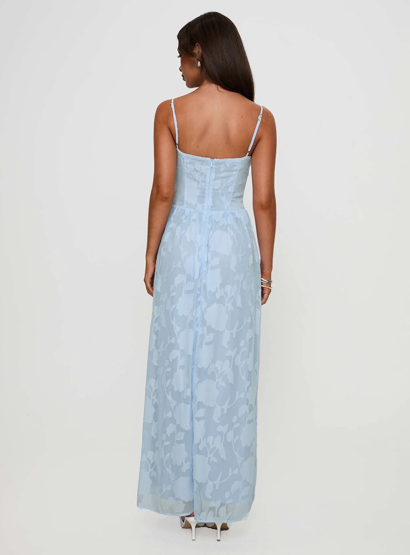 Angeleina Maxi Dress Blue Floral