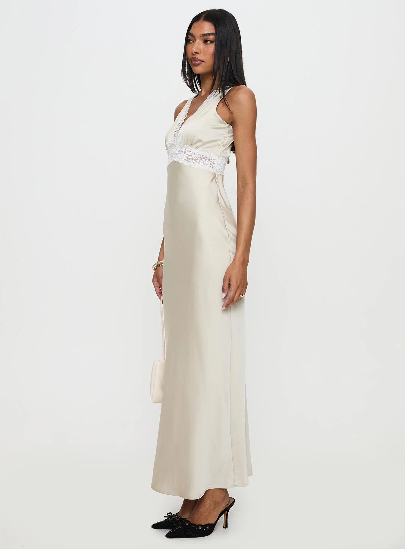 Persefonie Lace Maxi Dress Champagne