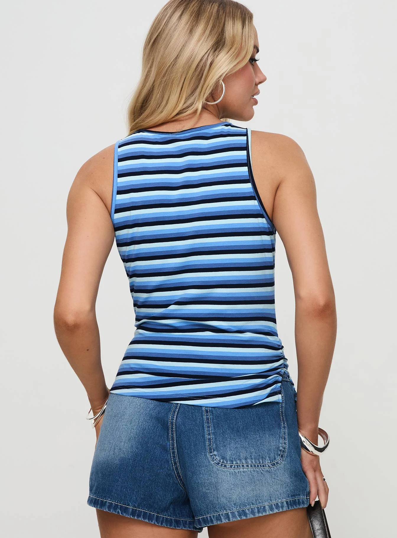 Kingsbridge Top Blue Stripe
