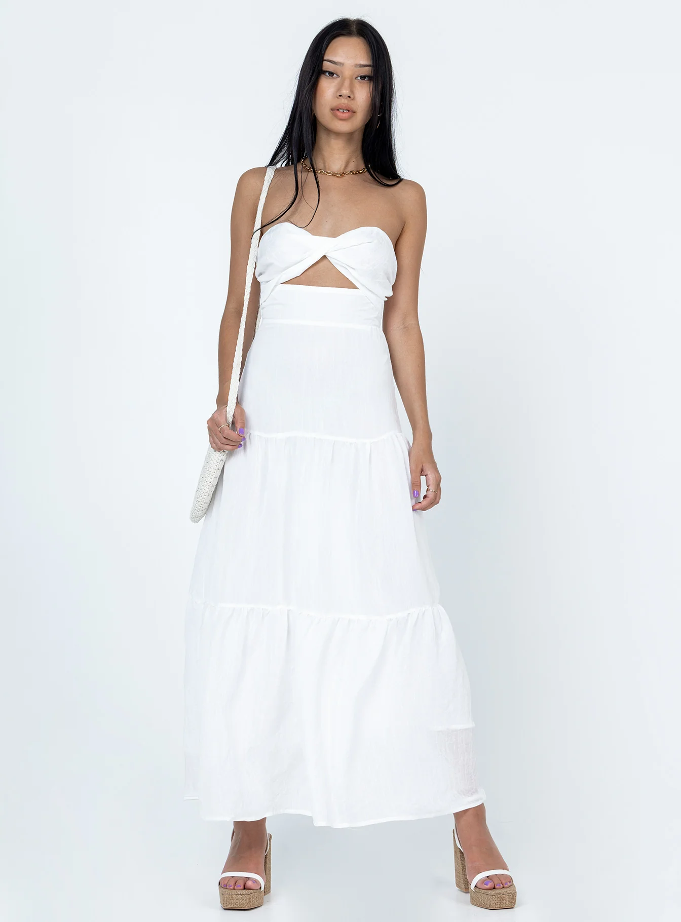 Allie Maxi Dress White
