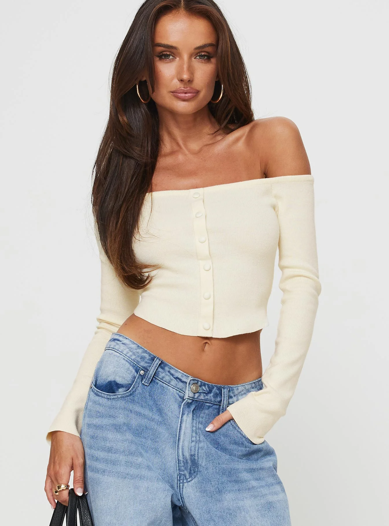 Eldoria Long Sleeve Top Cream