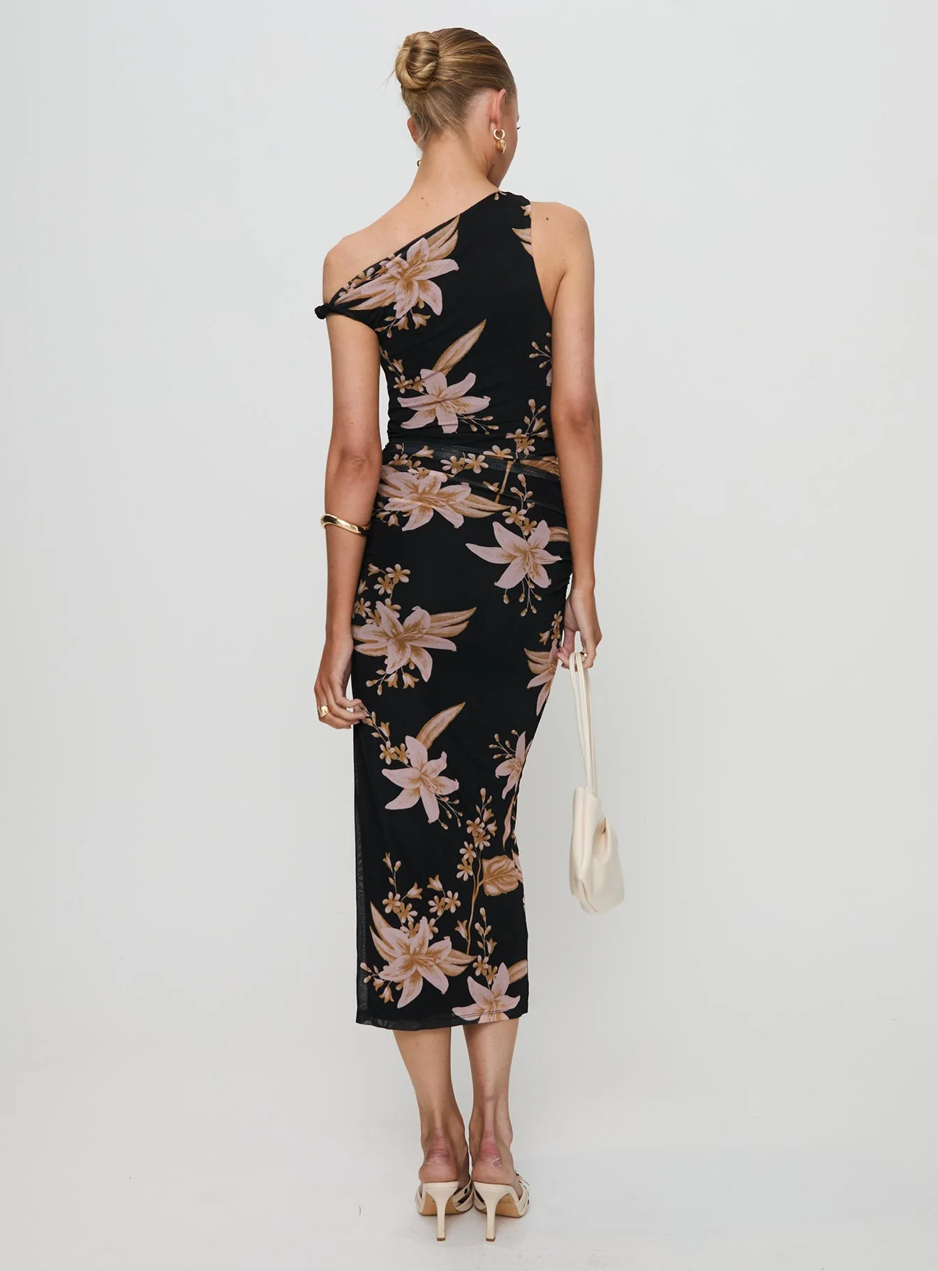 Goldrush Maxi Dress Black Floral