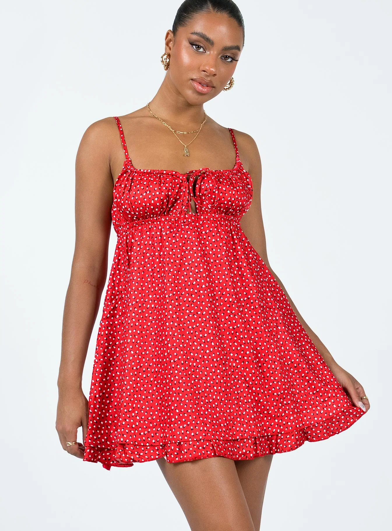 Empress Of Love Mini Dress Red