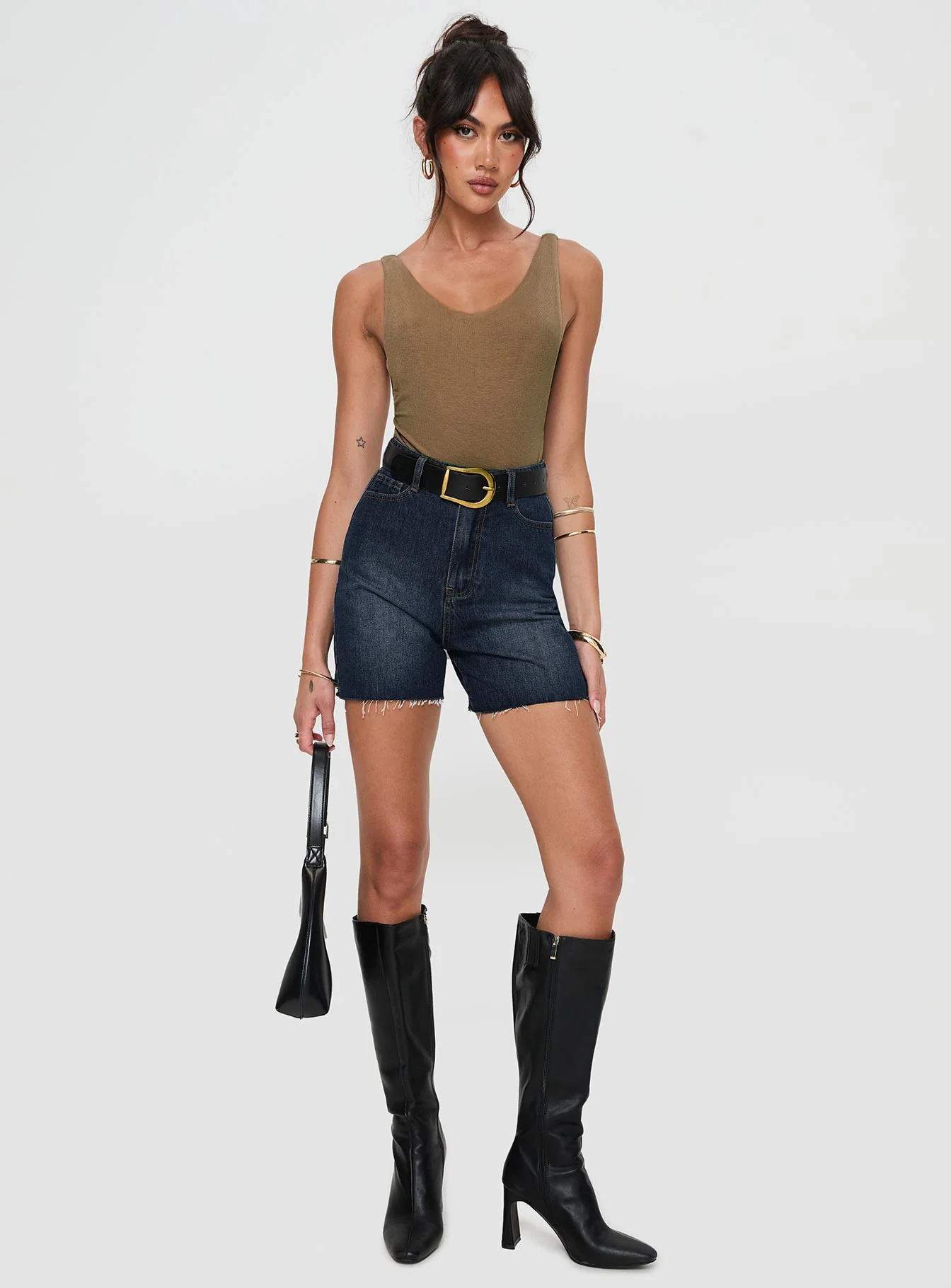 Impala Shorts Mid Wash Denim