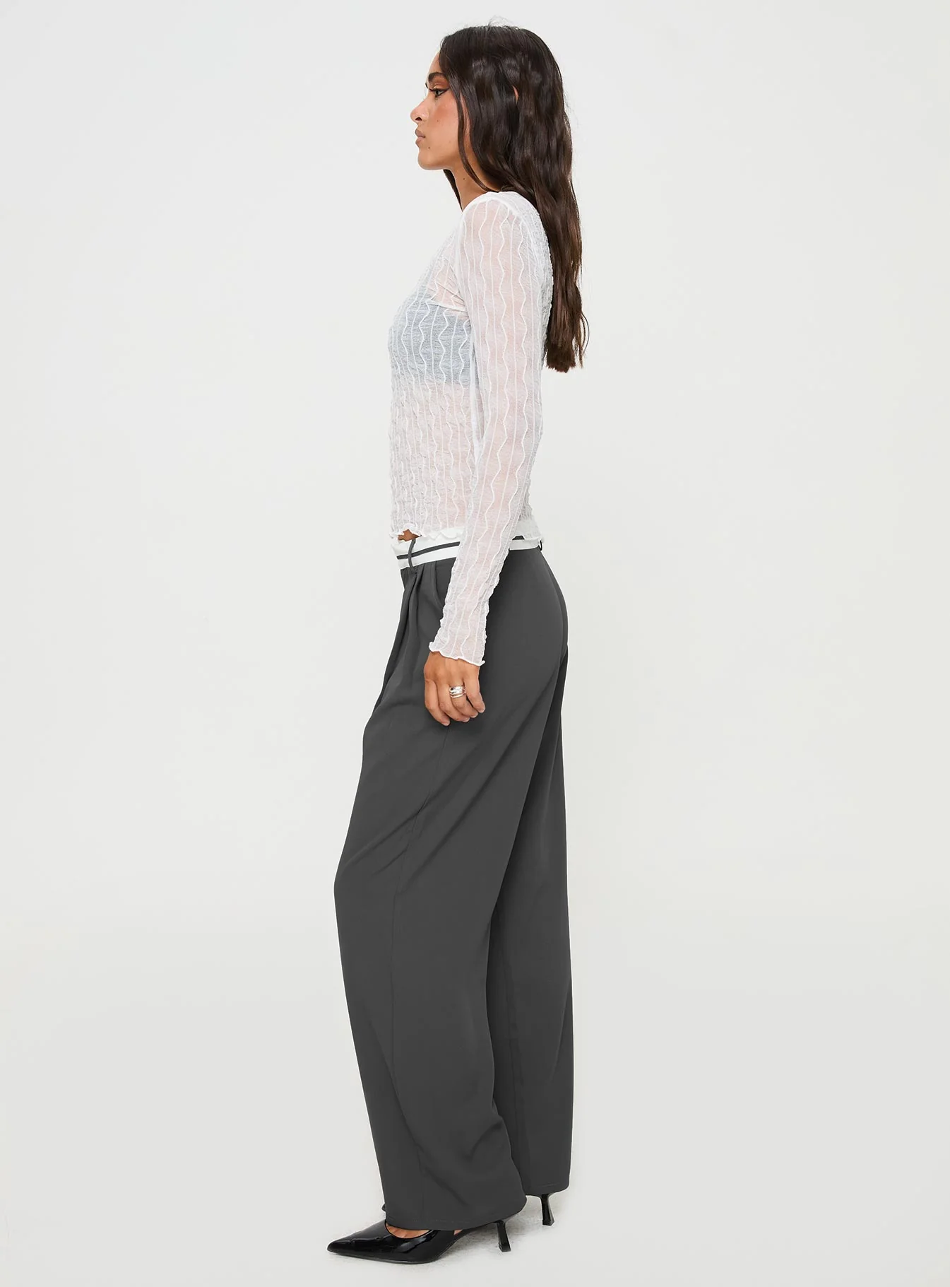 Tennent Low Waist Pants Slate