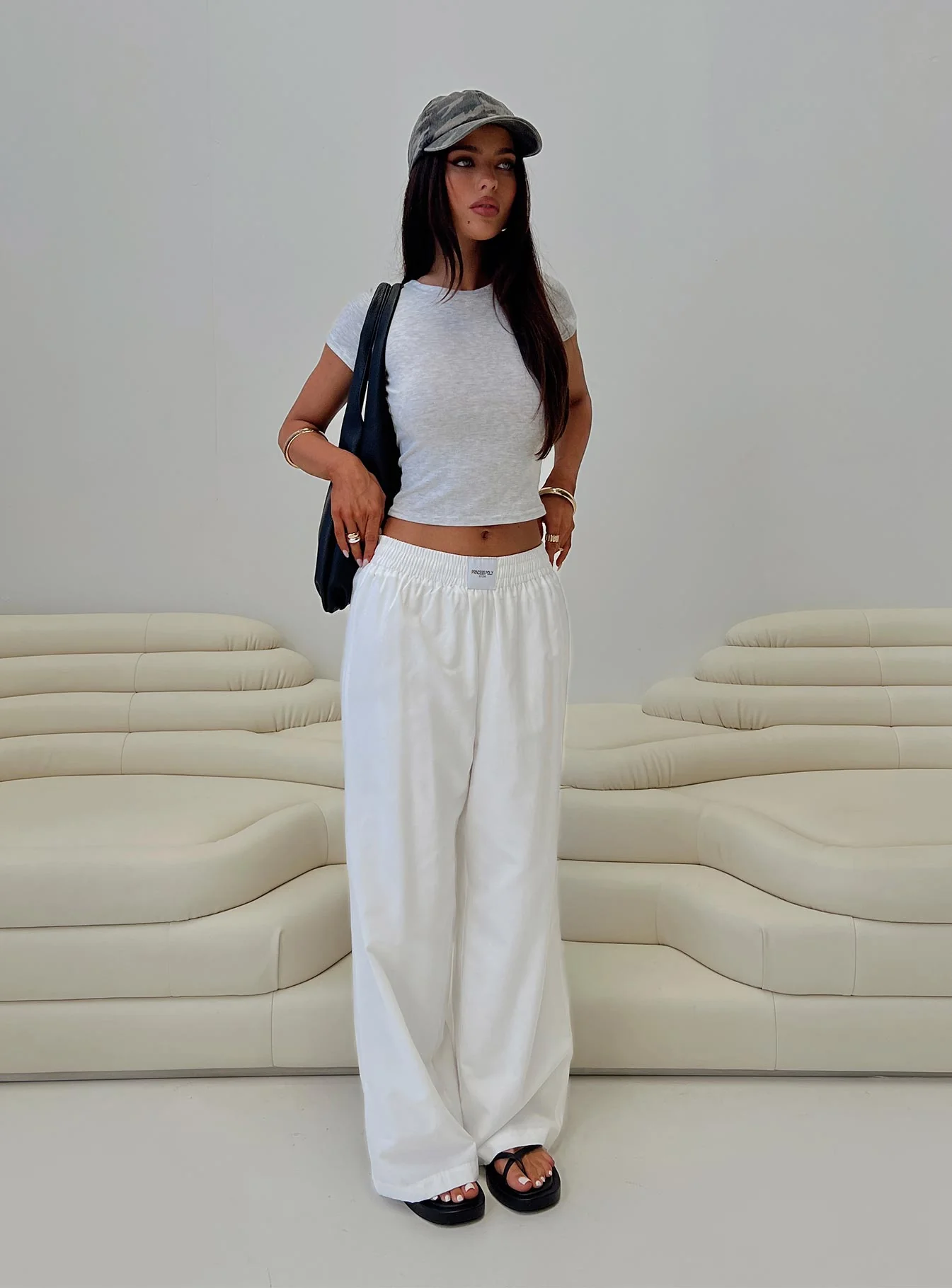 Beach House Pants White Tall
