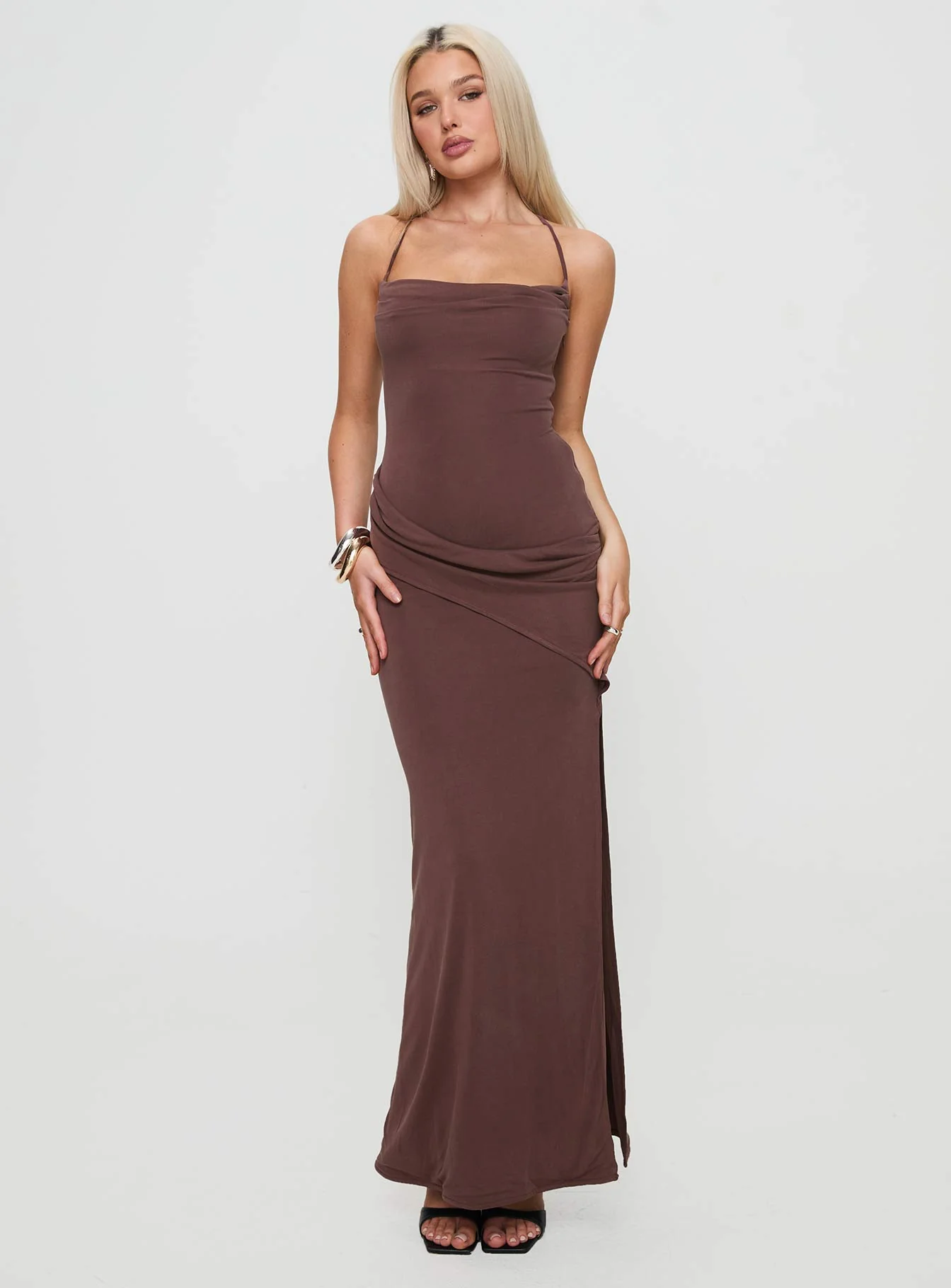 Marchesi Maxi Dress Chocolate