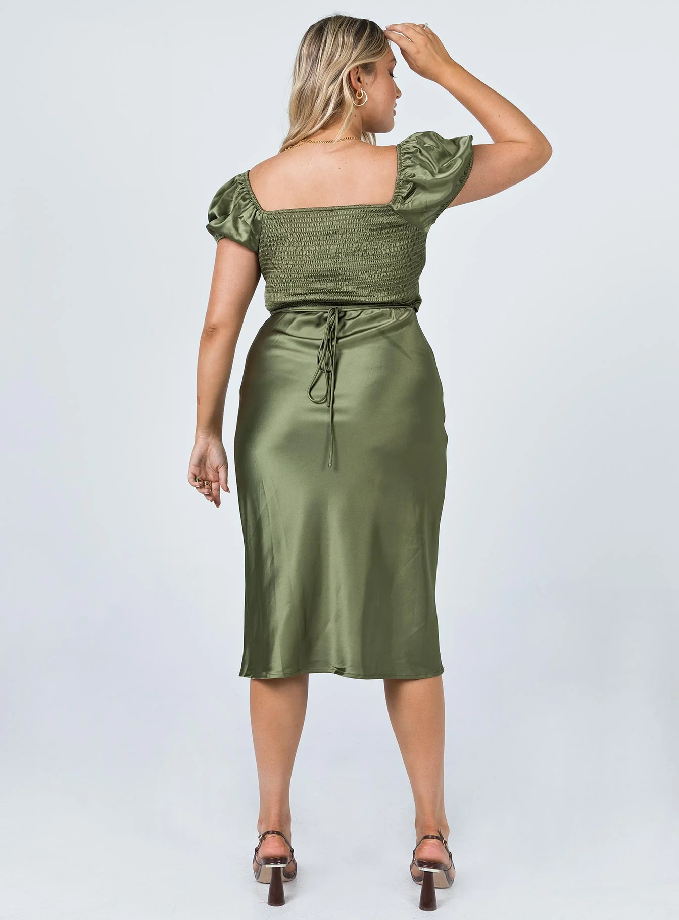 Nakita Midi Dress Khaki