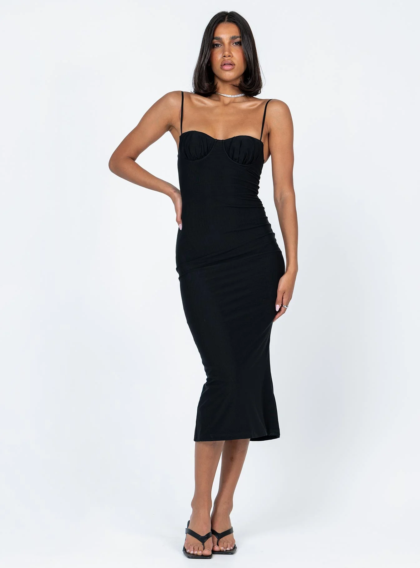 Fe Midi Dress Black
