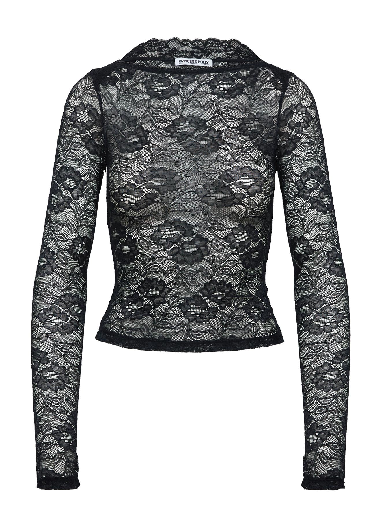 Risque Long Sleeve Top Black