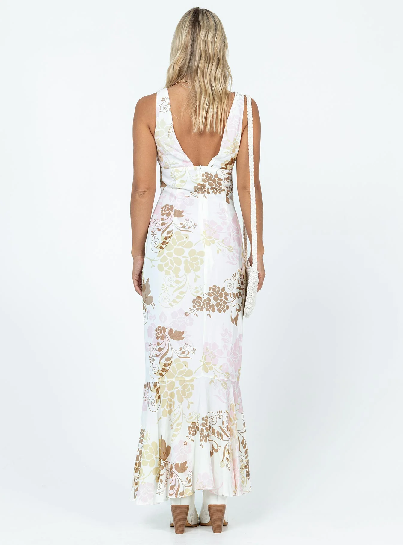 Cisco Maxi Dress White Multi