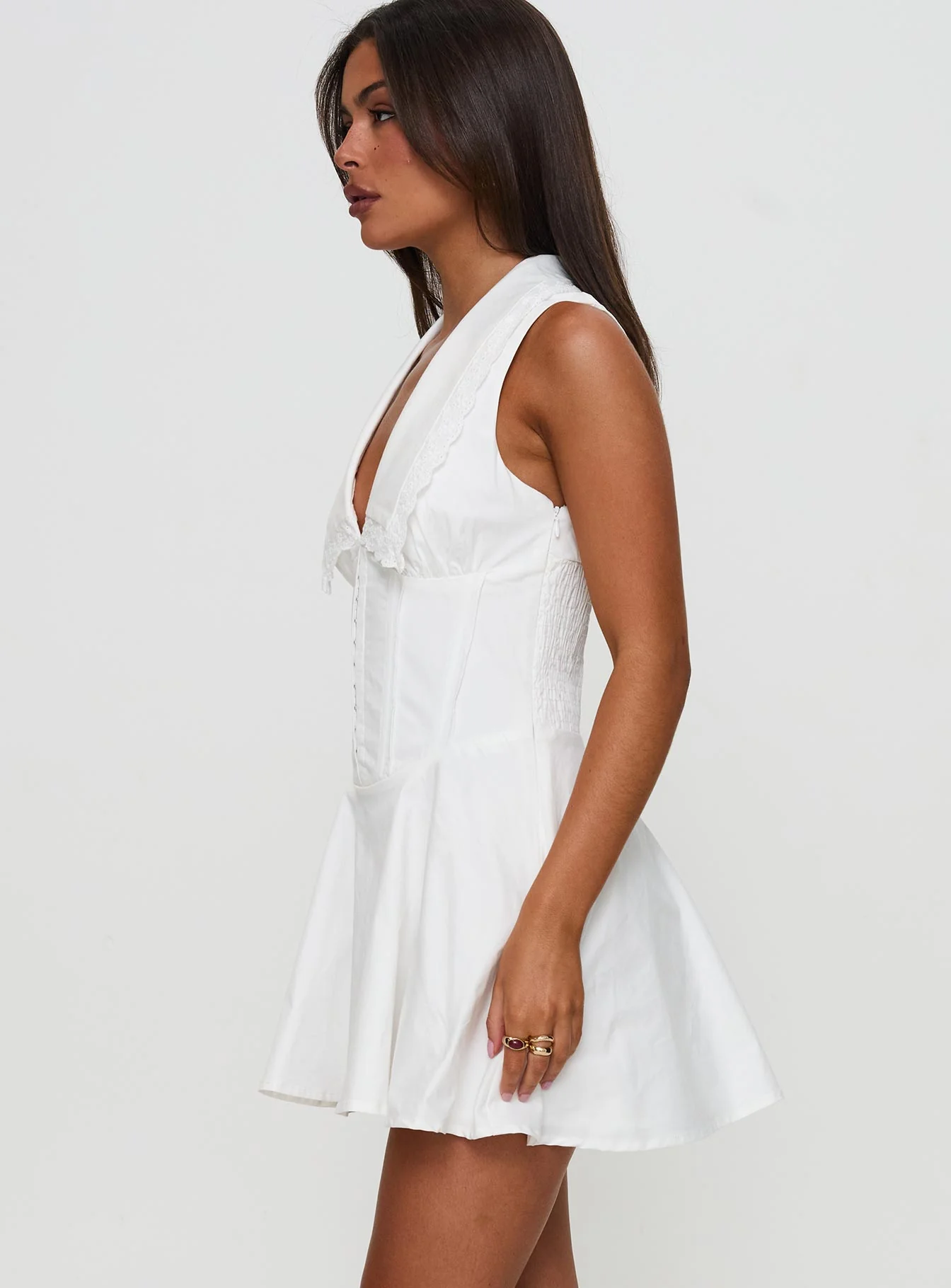 Haworth Mini Dress White