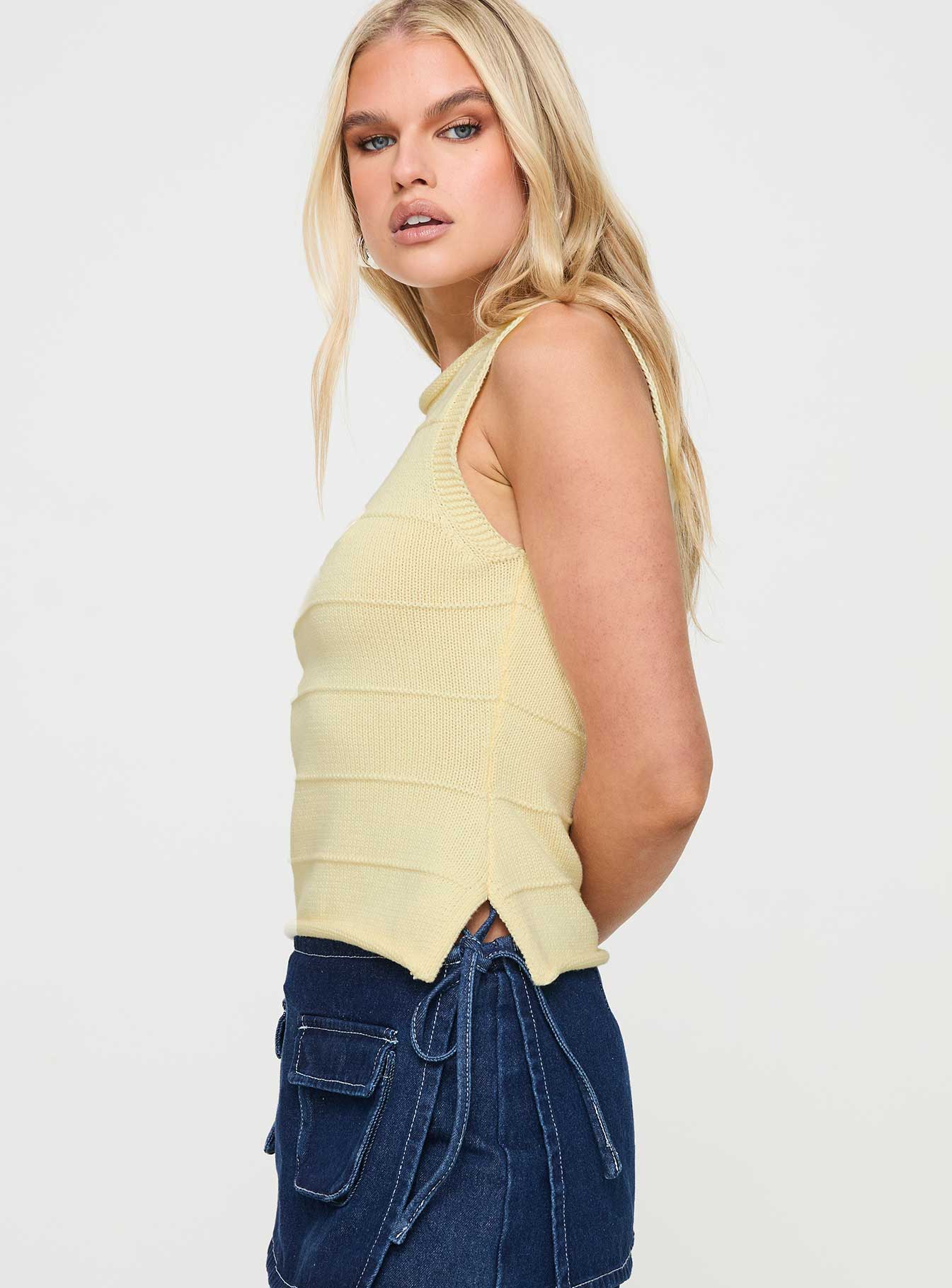 Hisplane Knit Top Cream