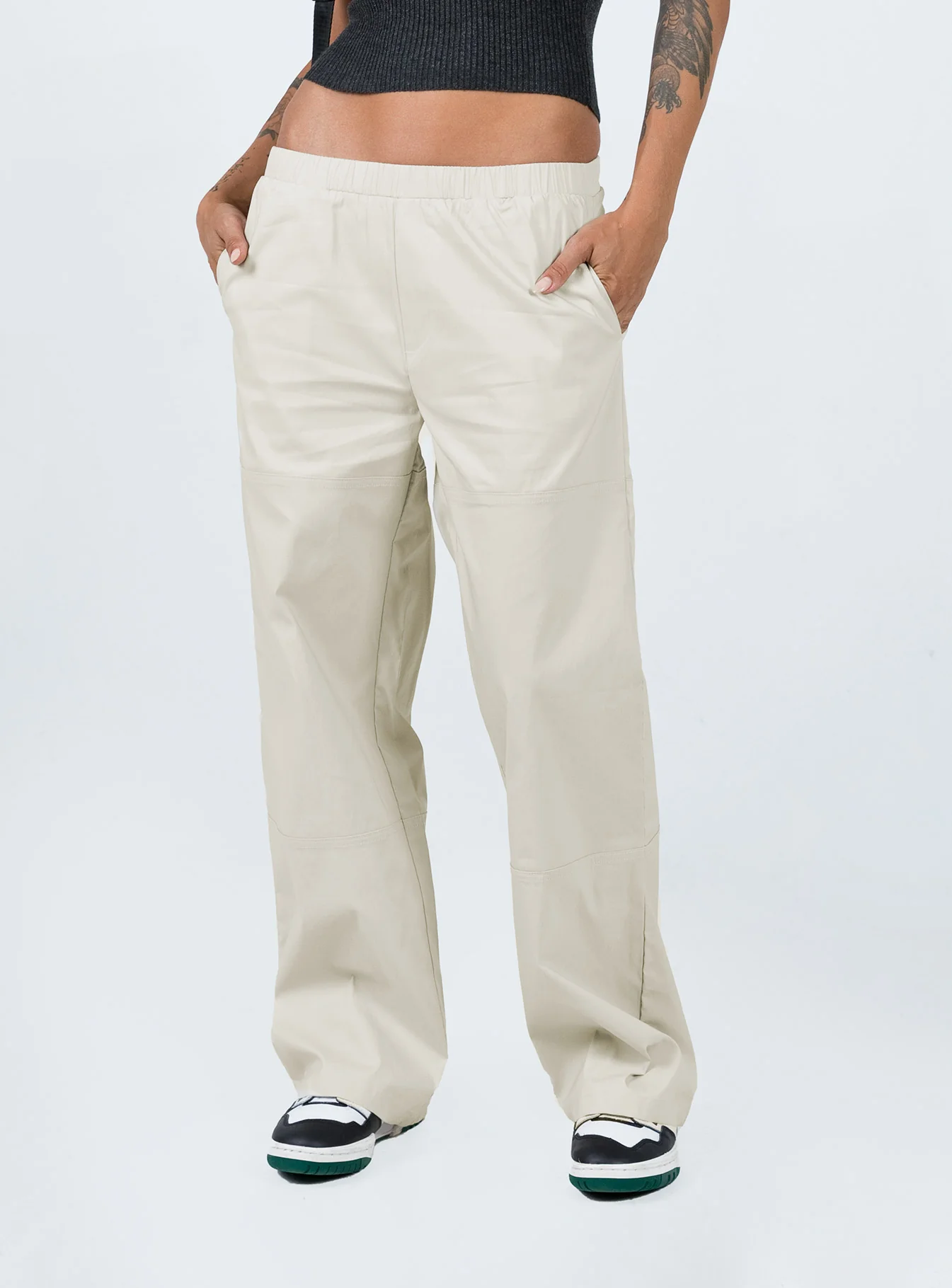 Kent Parachute Pants Beige