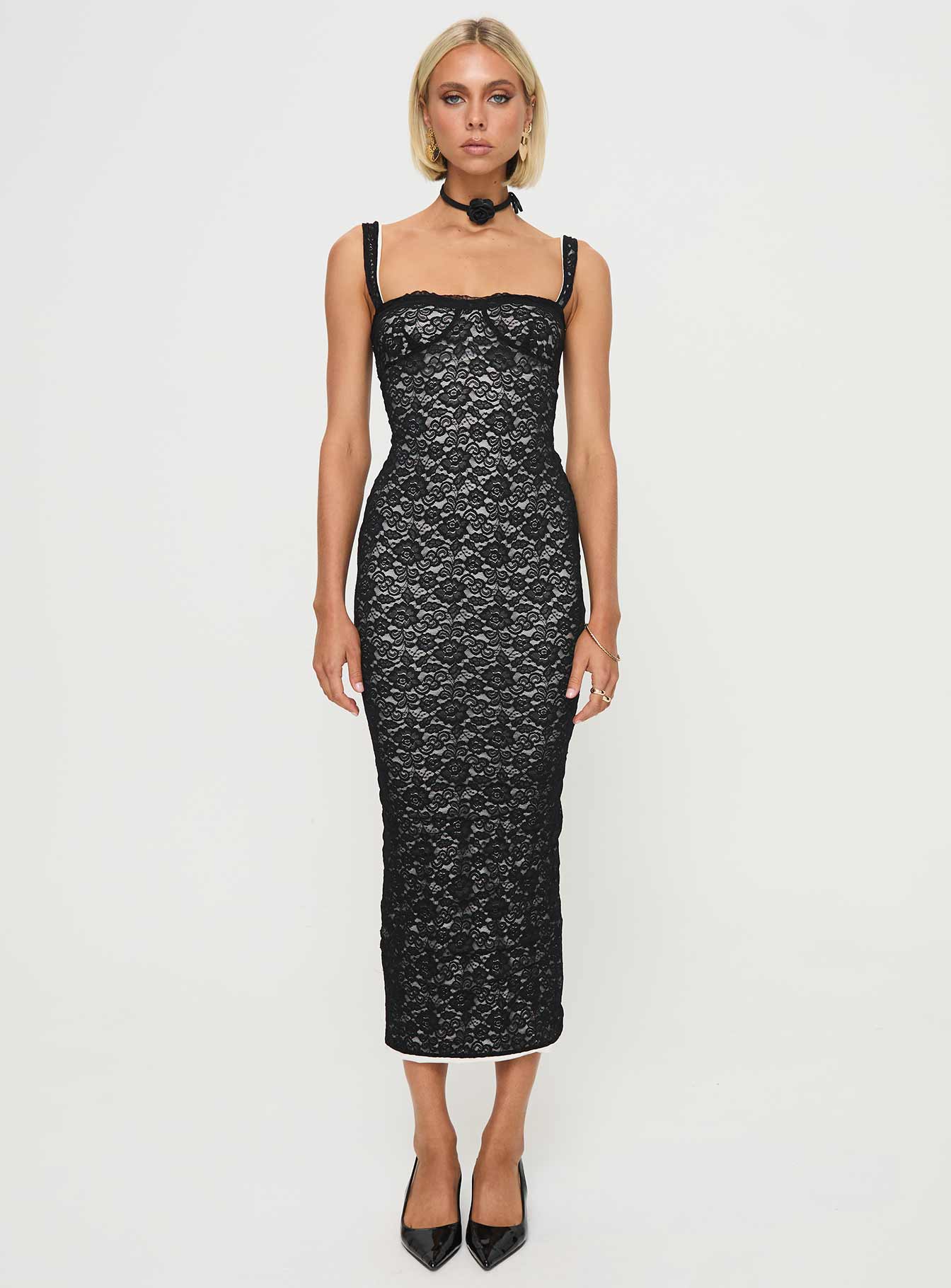 Fire Away Maxi Dress Black