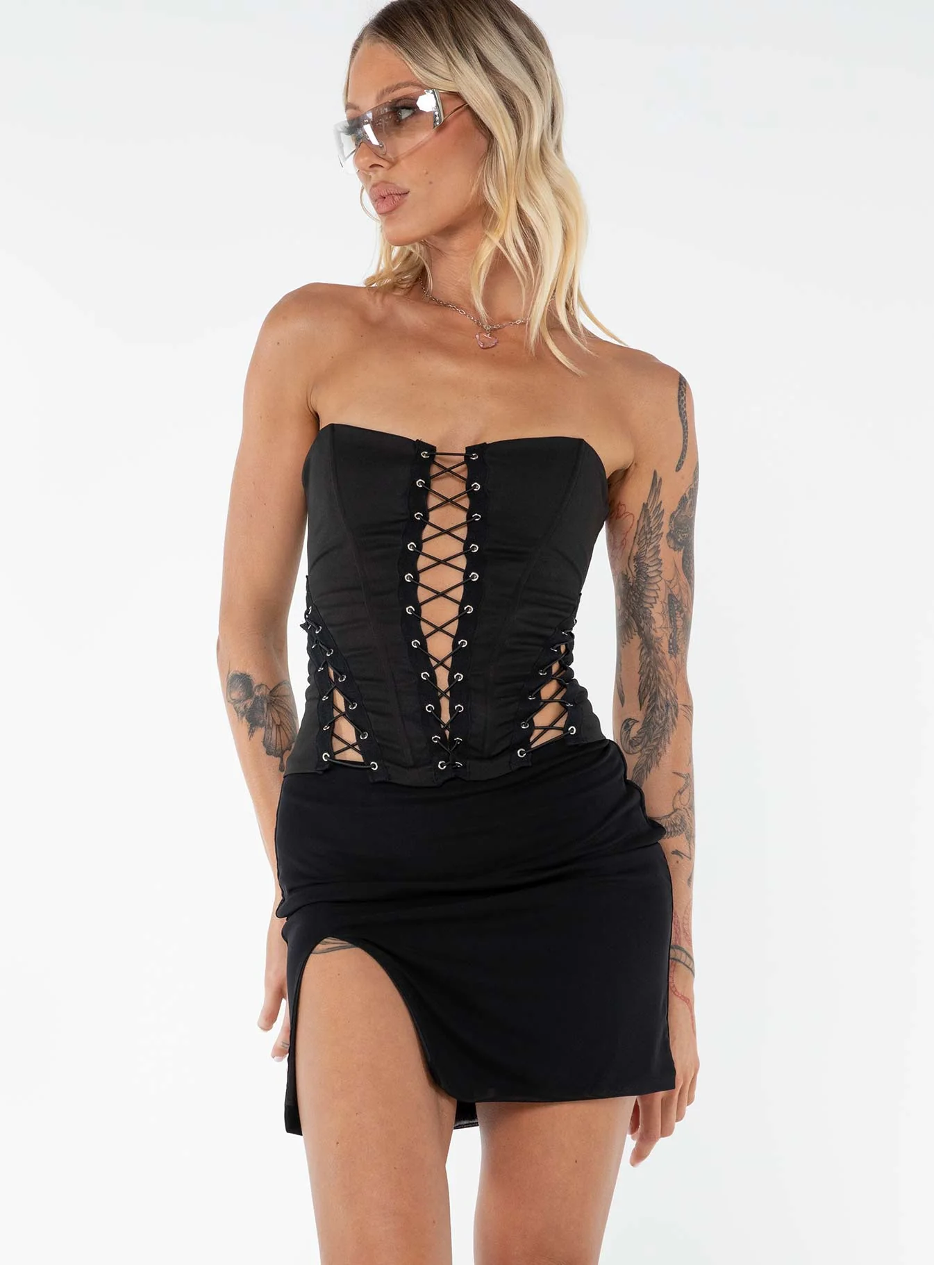 Bold Move Mini Skirt Black Tall