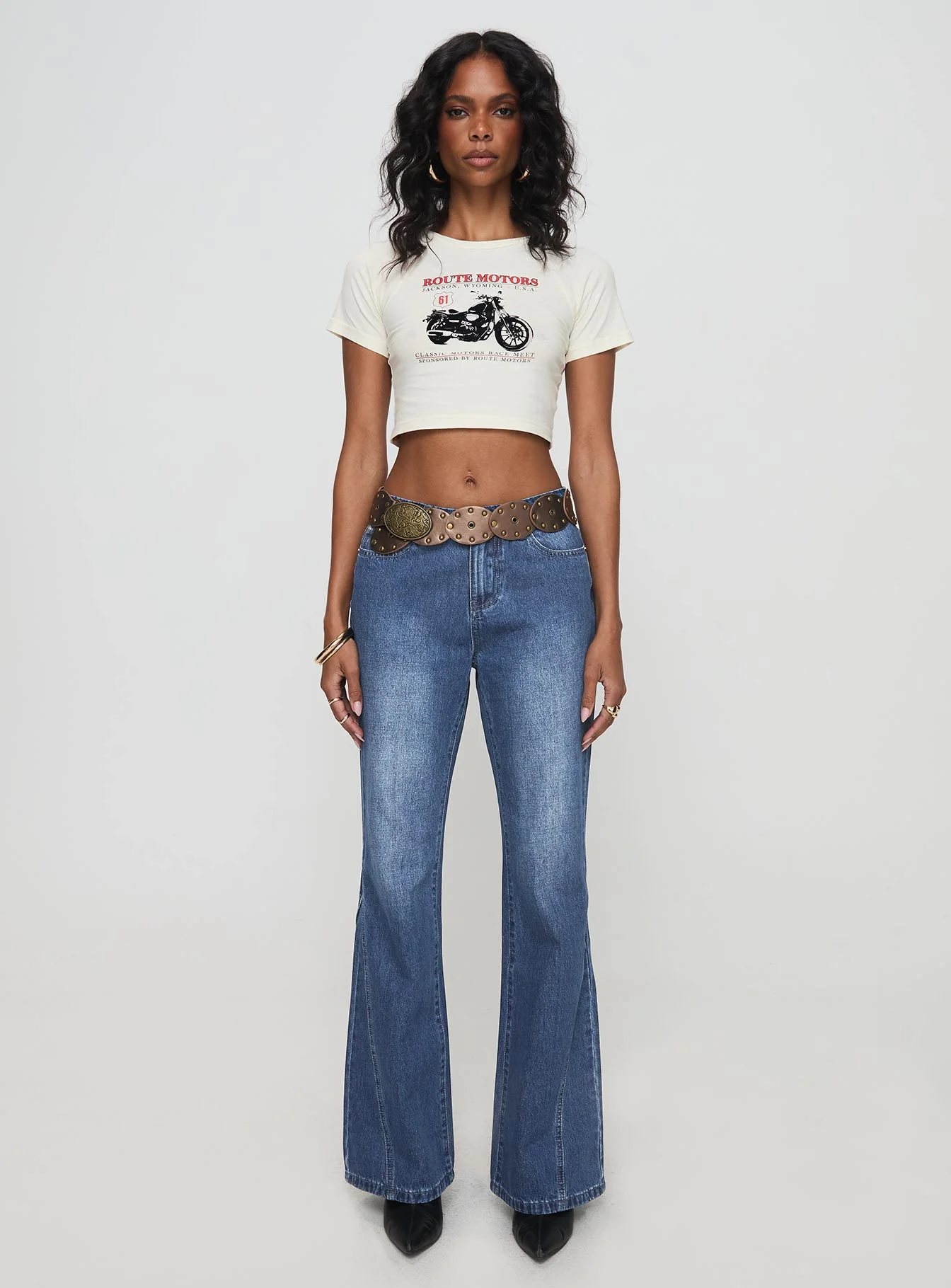 Champ Motors Baby Tee White