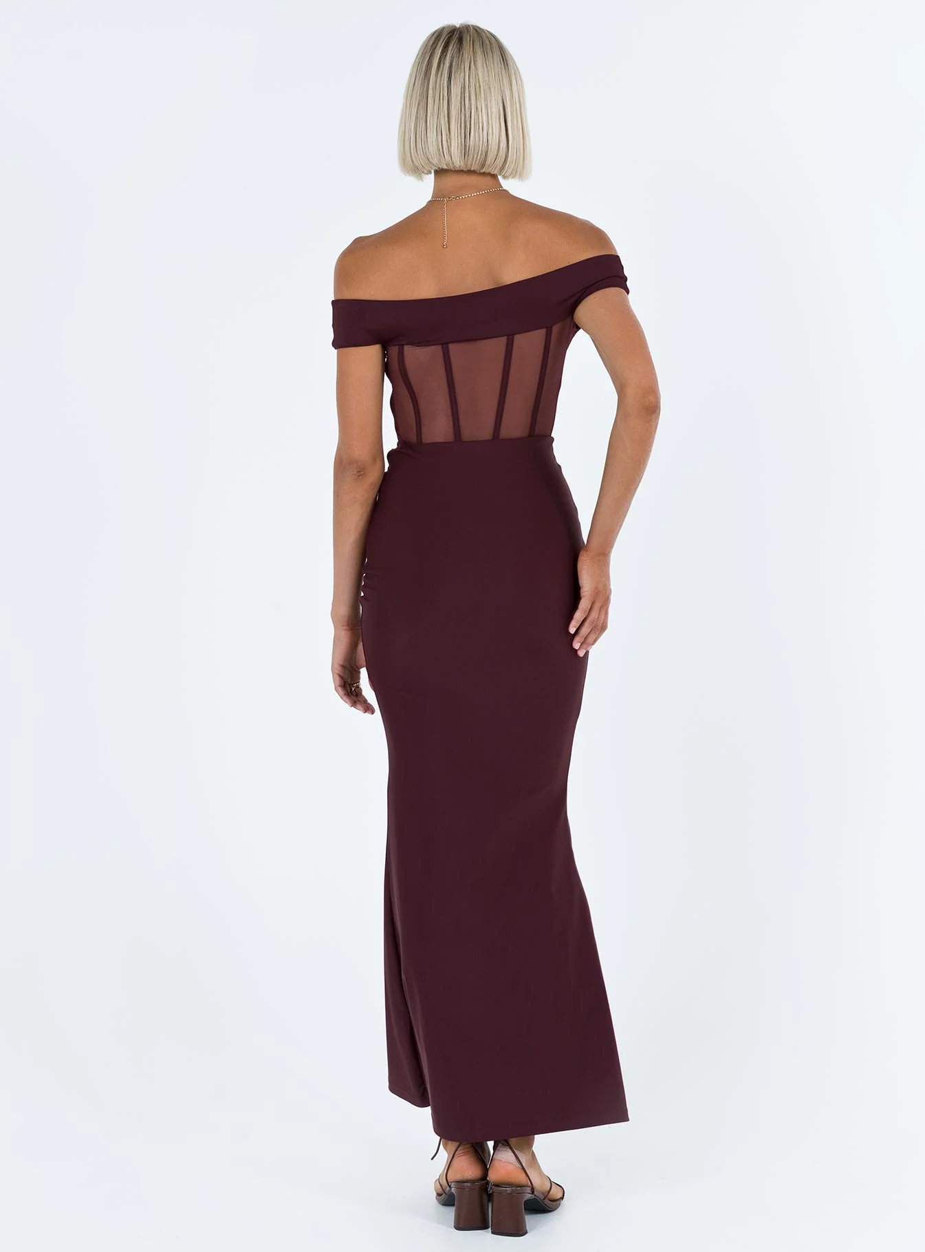 Cassady Off The Shoulder Maxi Dress Purple