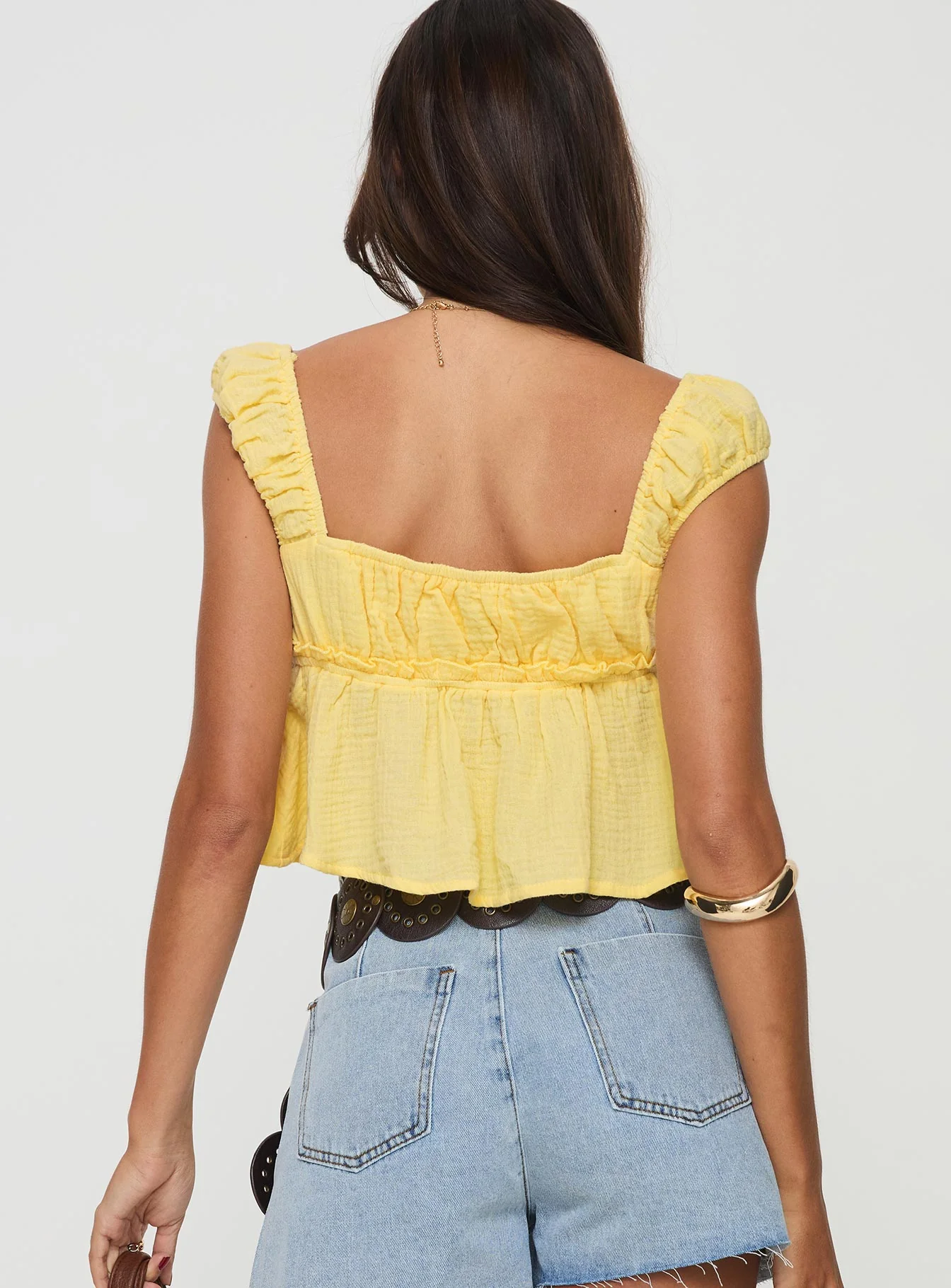 Contardo Short Sleeve Top Yellow