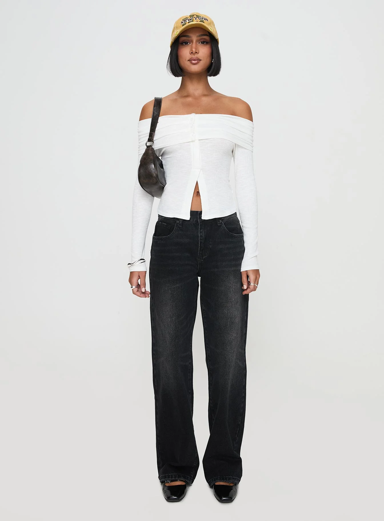 Victorea Off Shoulder Top White
