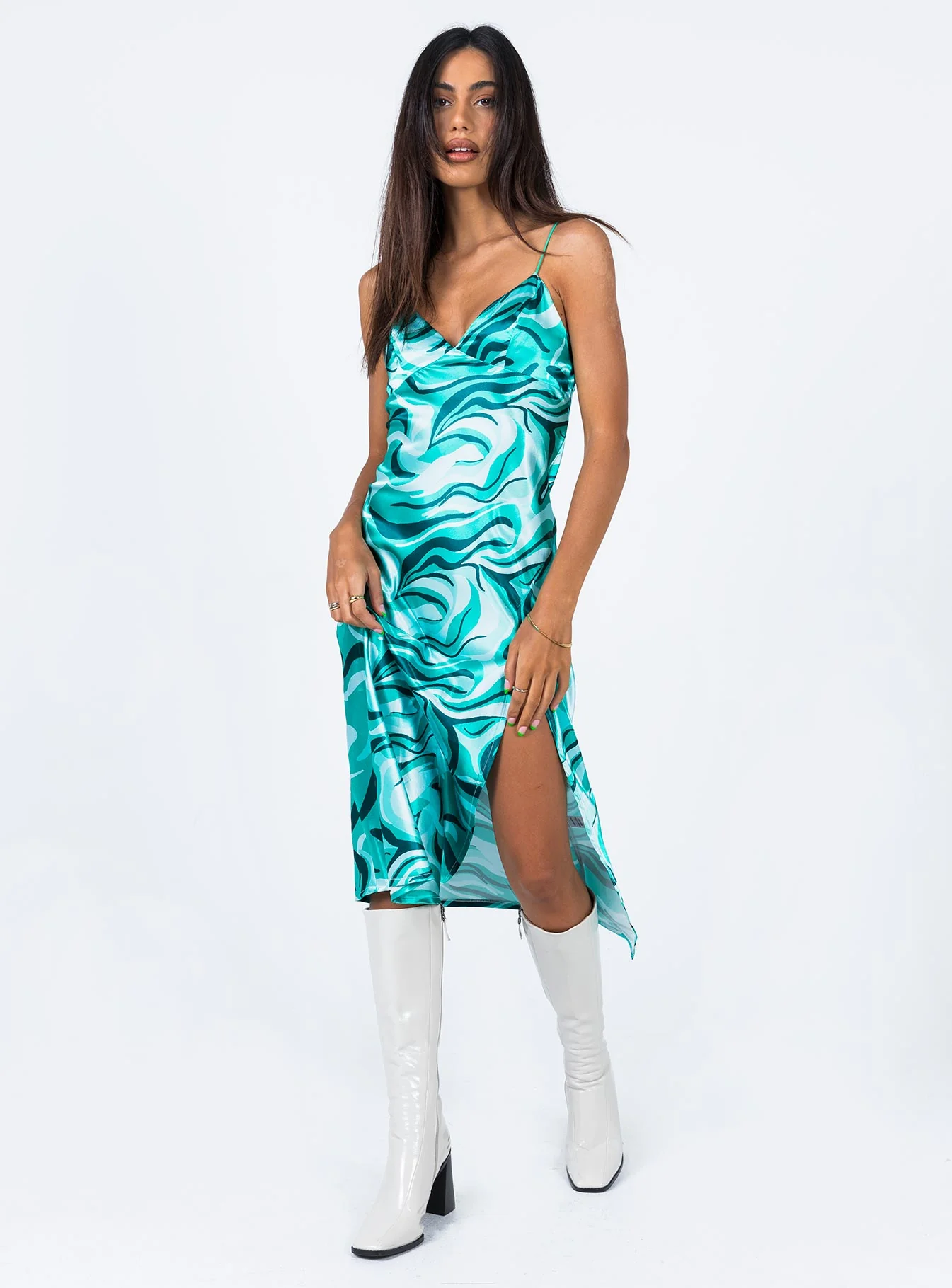 Stargazing Midi Dress Green