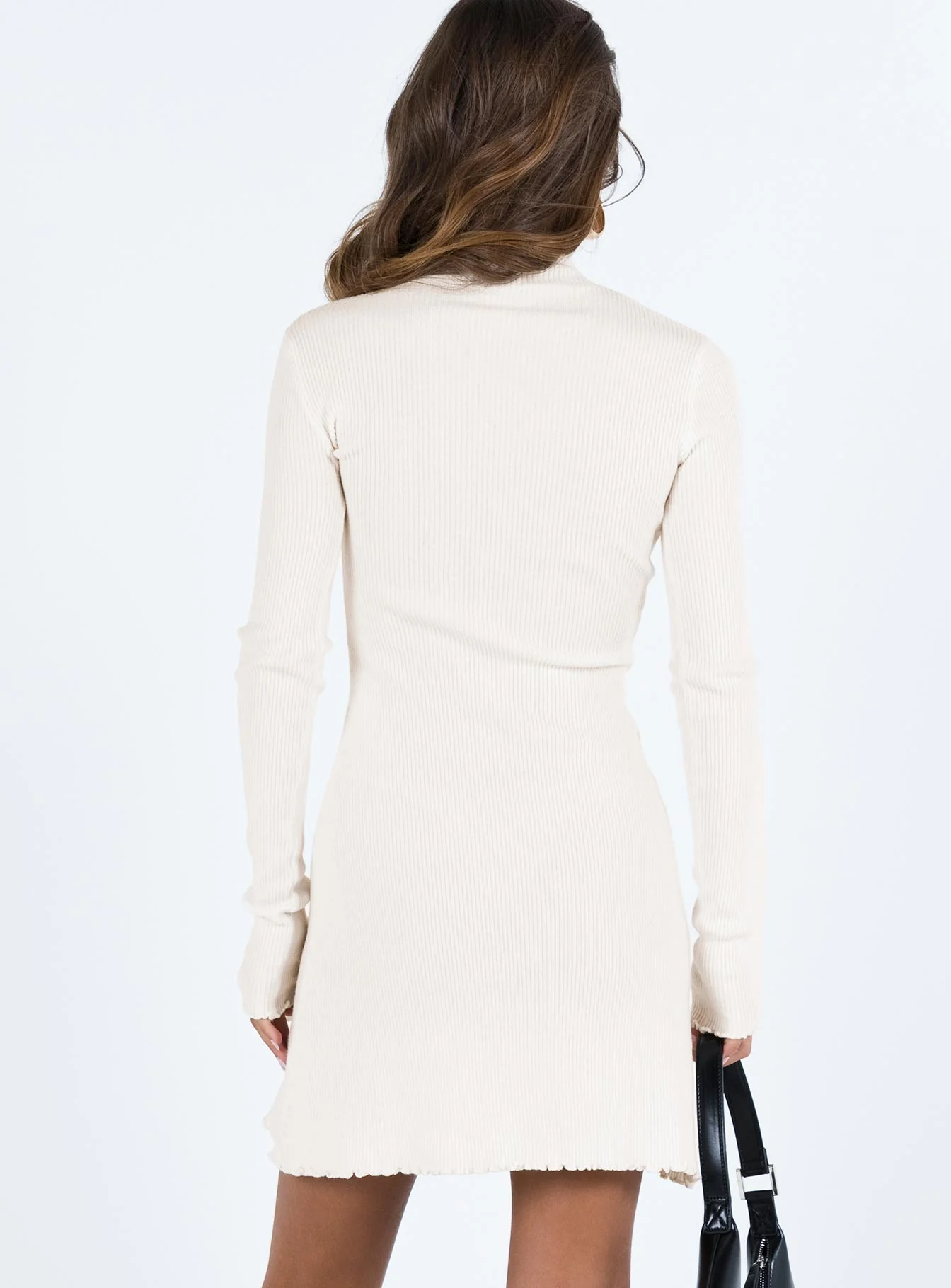 Mella Knit Mini Dress Cream