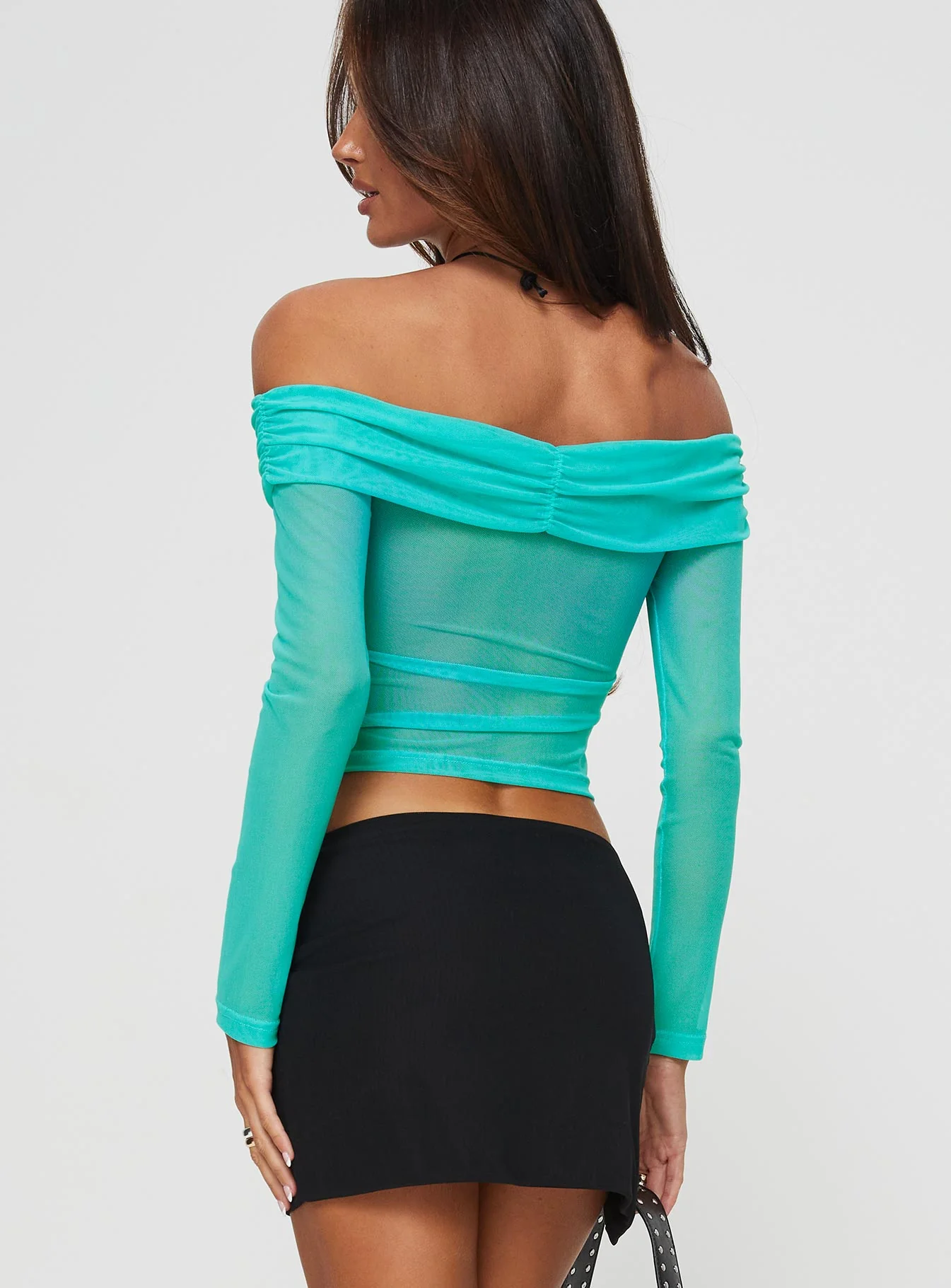 Lauter Off The Shoulder Top Blue