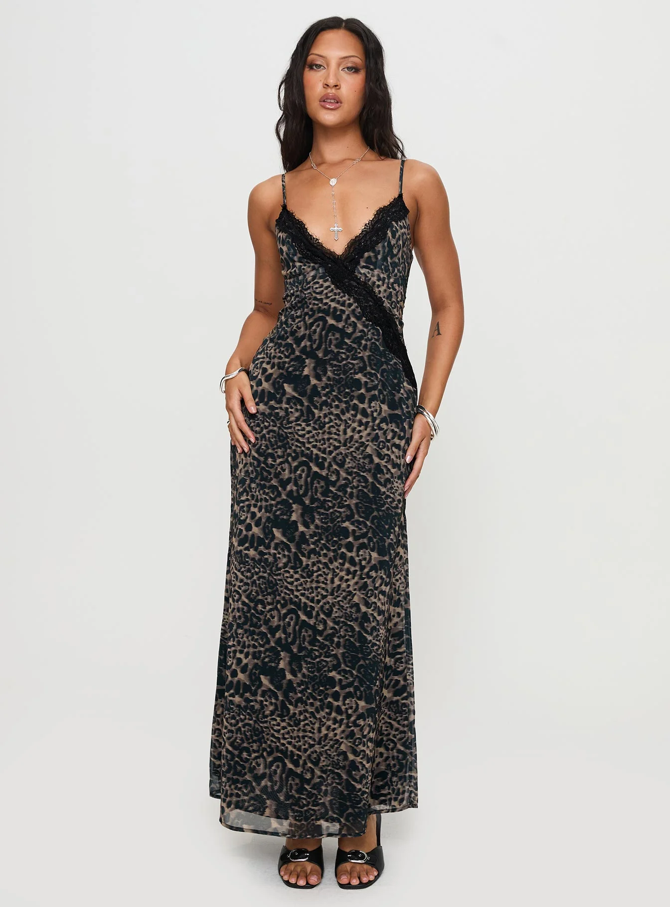 Rosalba Maxi Dress Leopard