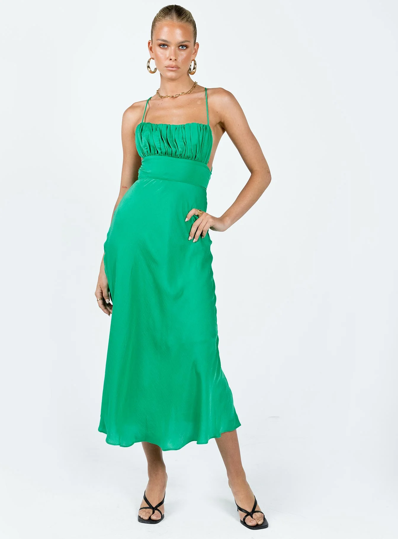 Veno Midi Dress Green