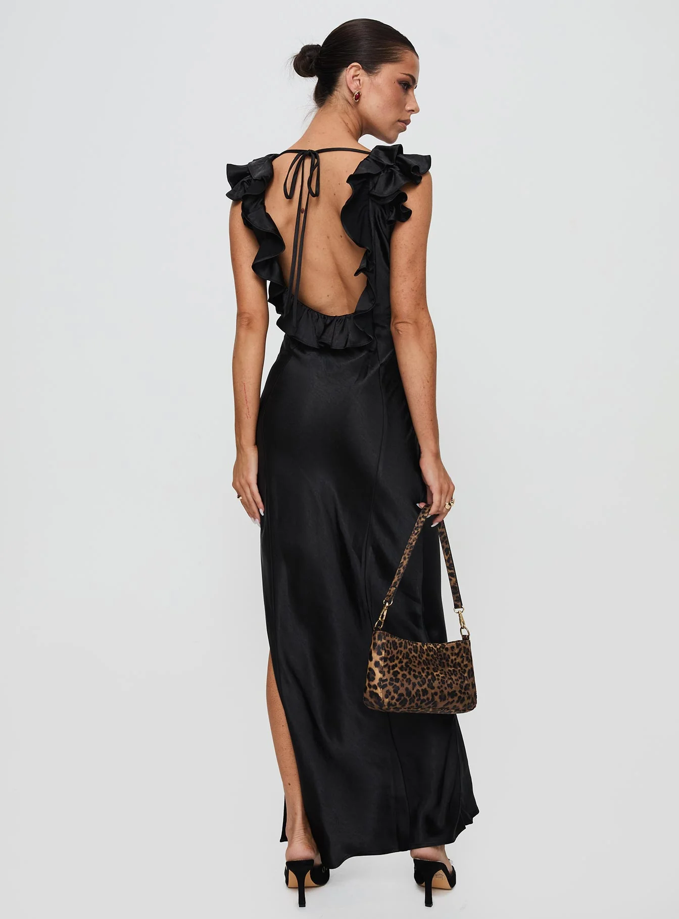Butacup Frill Maxi Dress Black