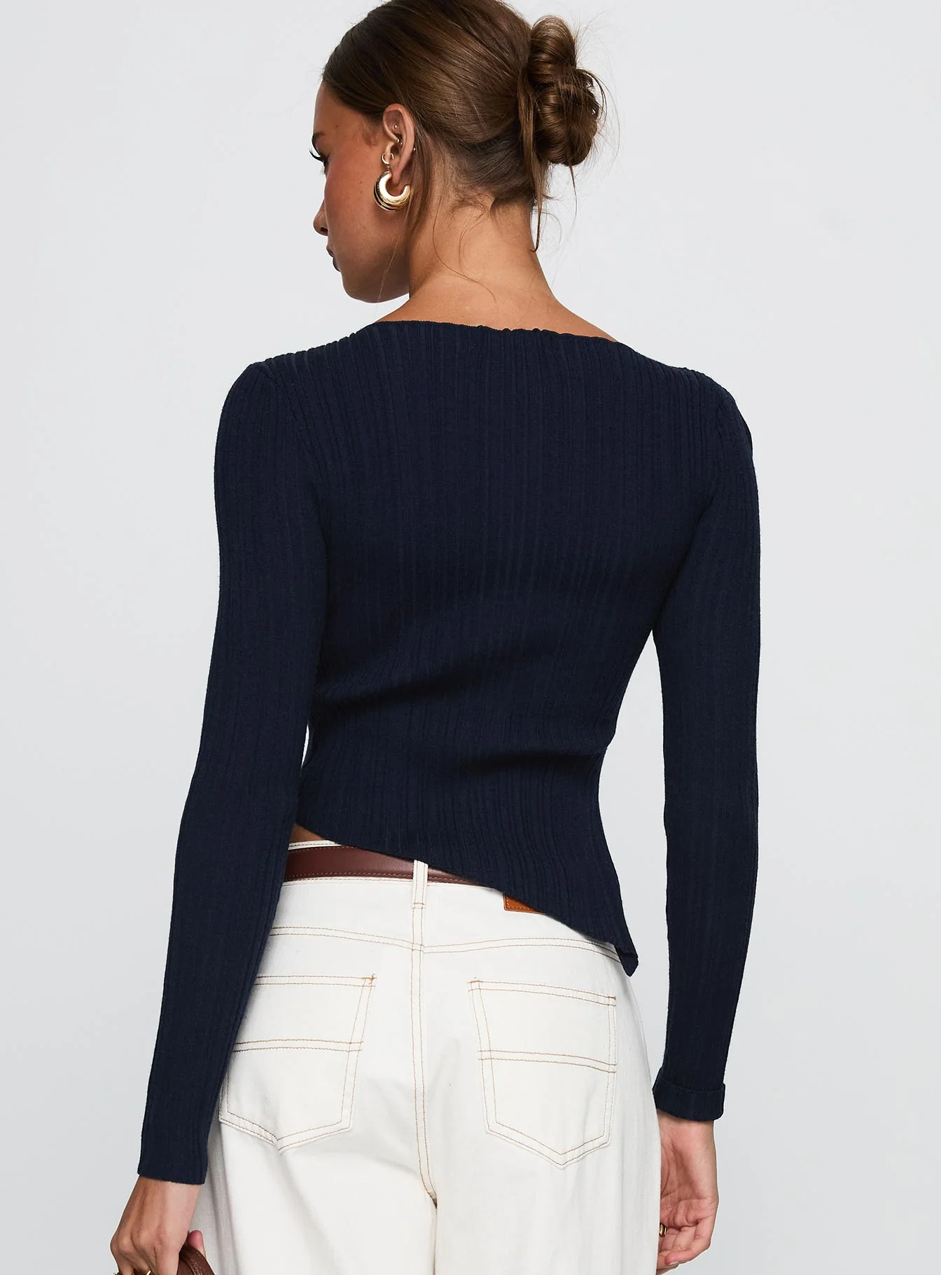 Ellara Long Sleeve Top Blue