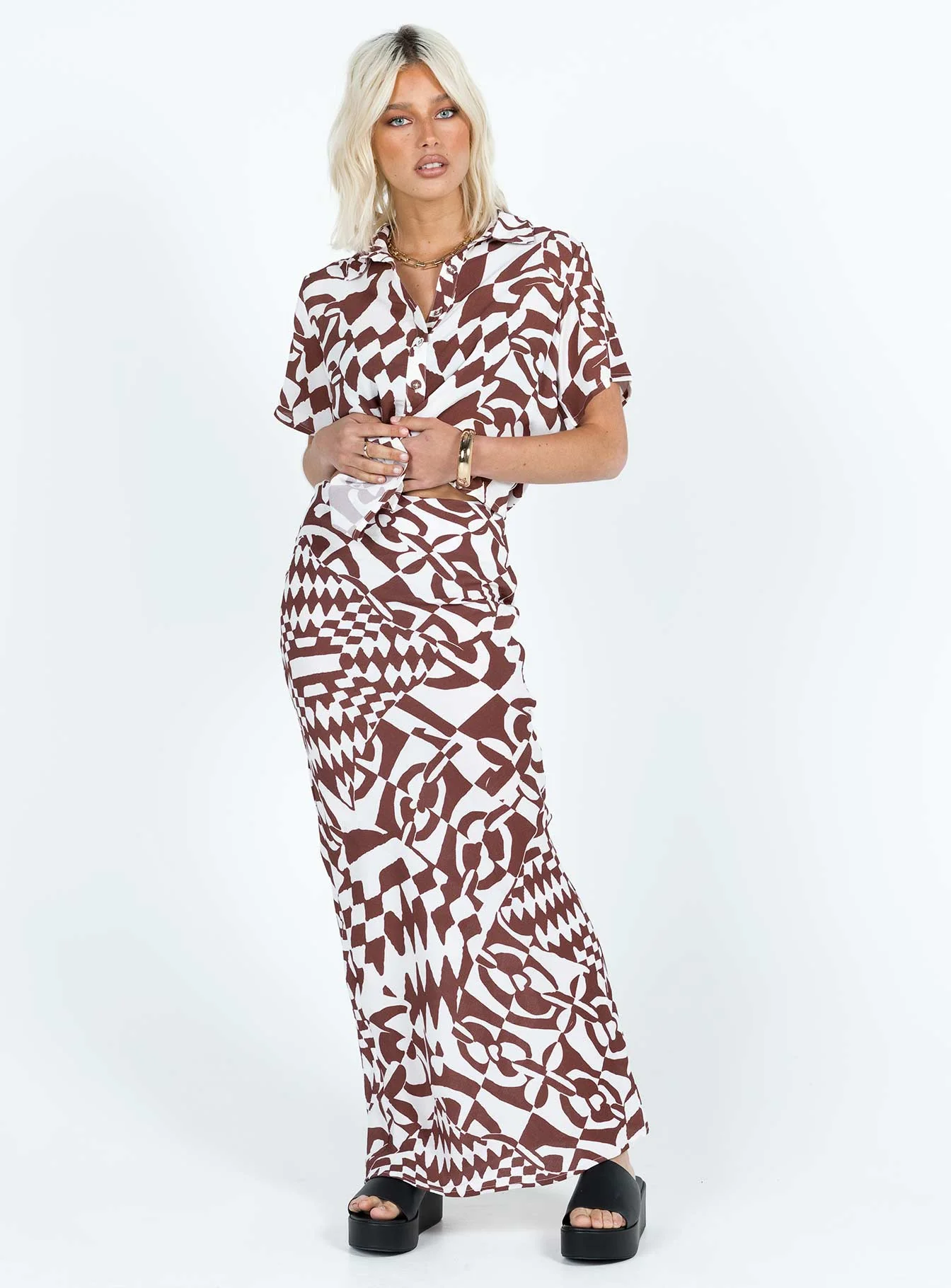 Bekka Set Brown / White