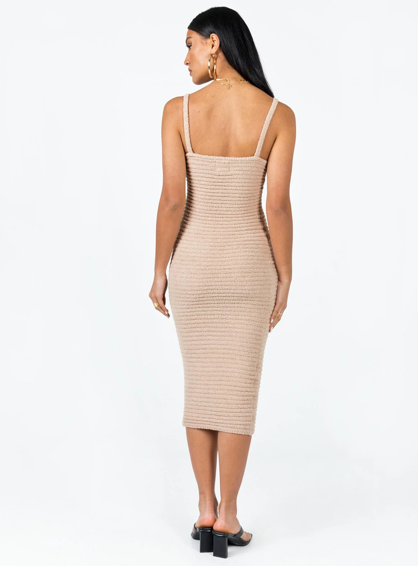 Louis Midi Dress Beige