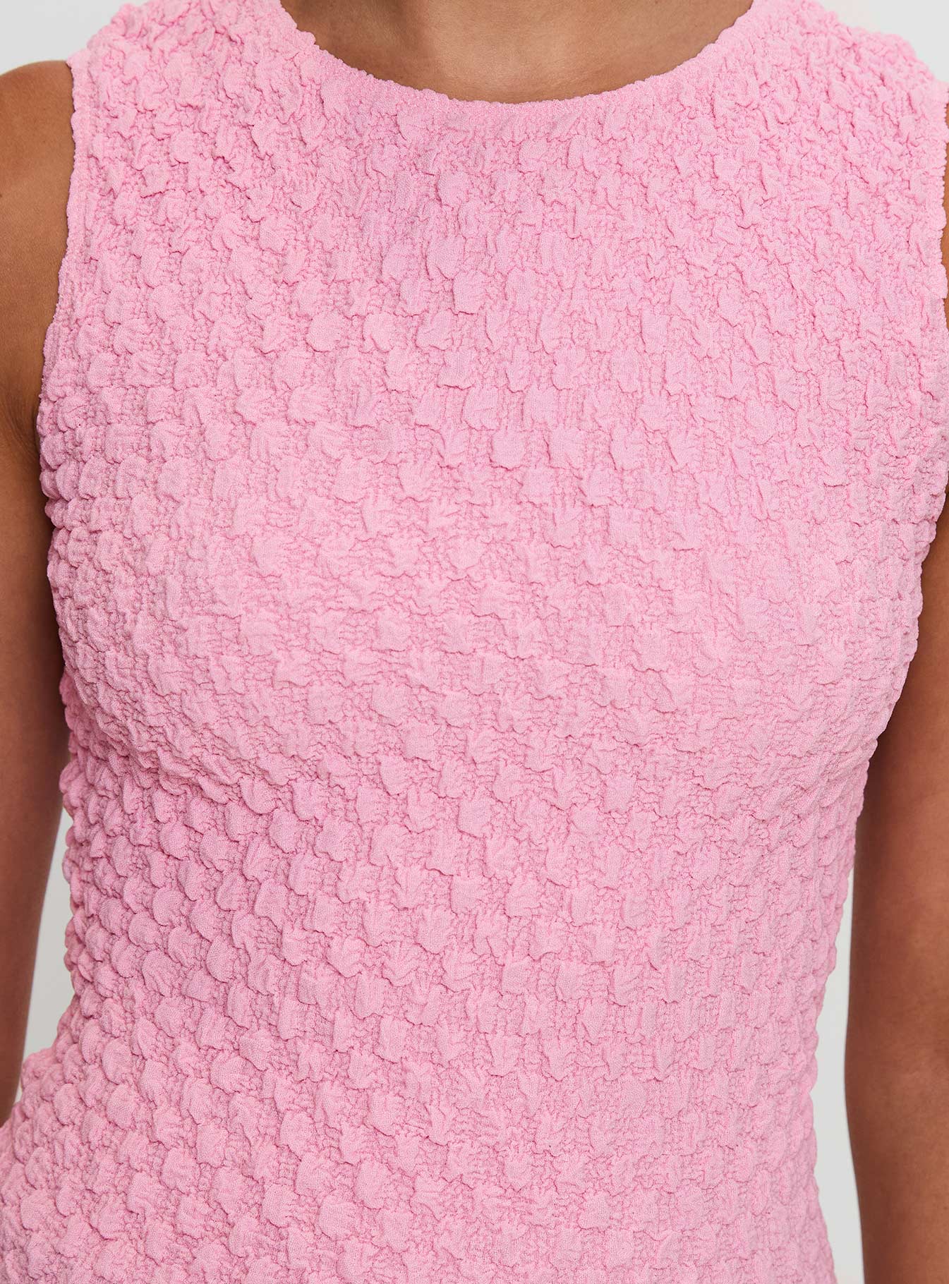 Goodnight And Go Textured Top Pink