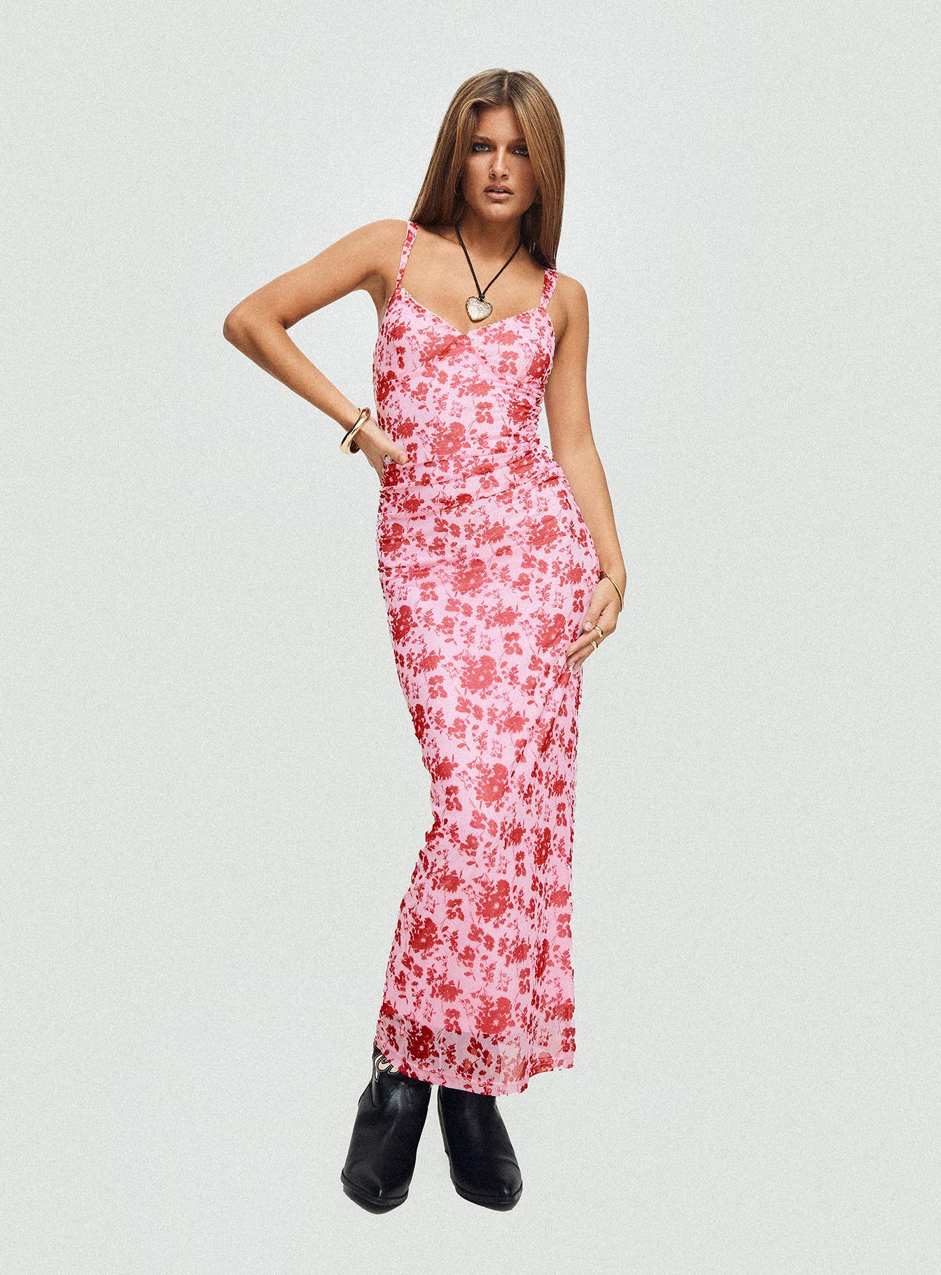 Cotter Maxi Dress Pink / Floral