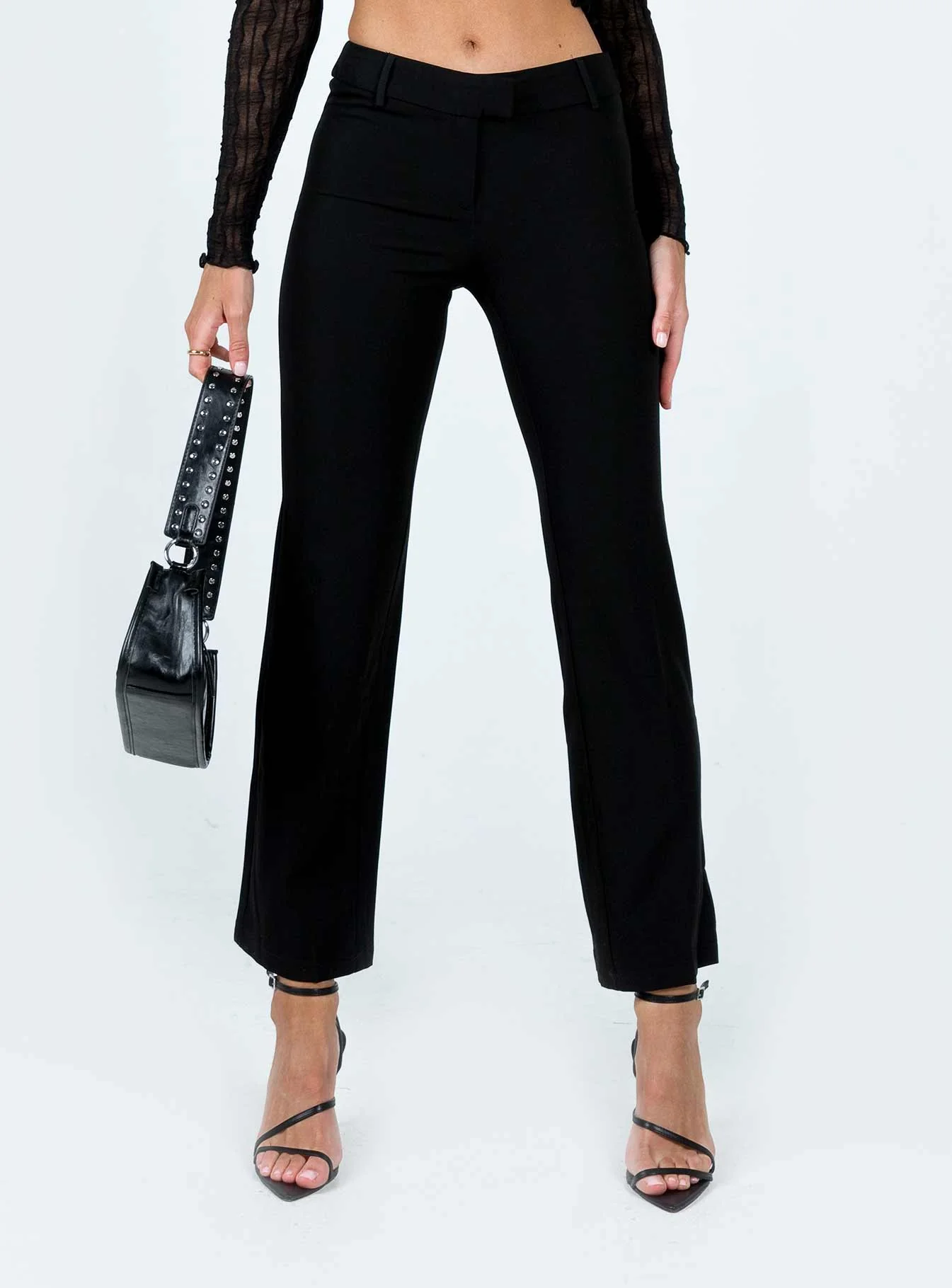 Norton Low Rise Pants Black