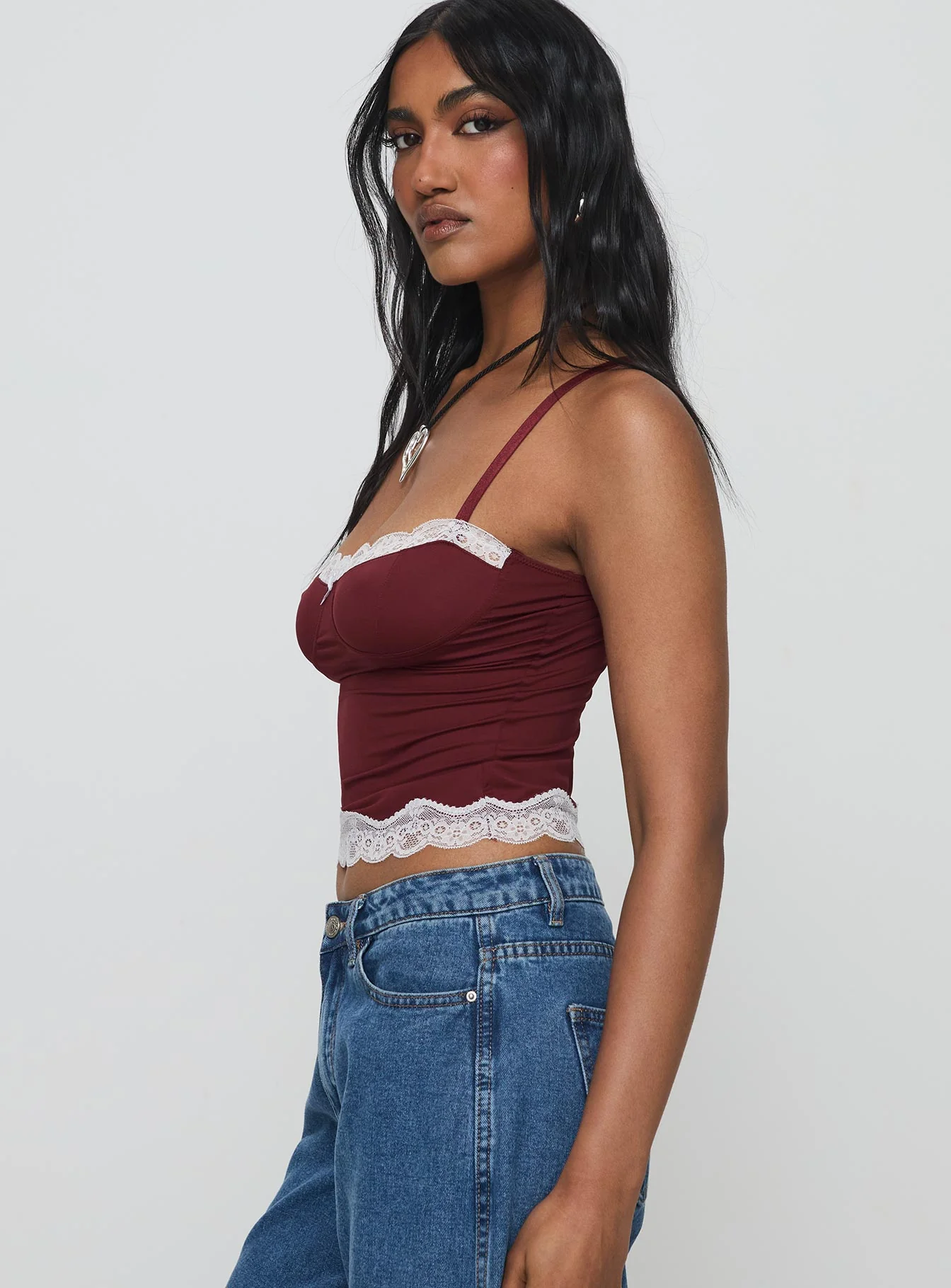 Top Model Cami Burgundy
