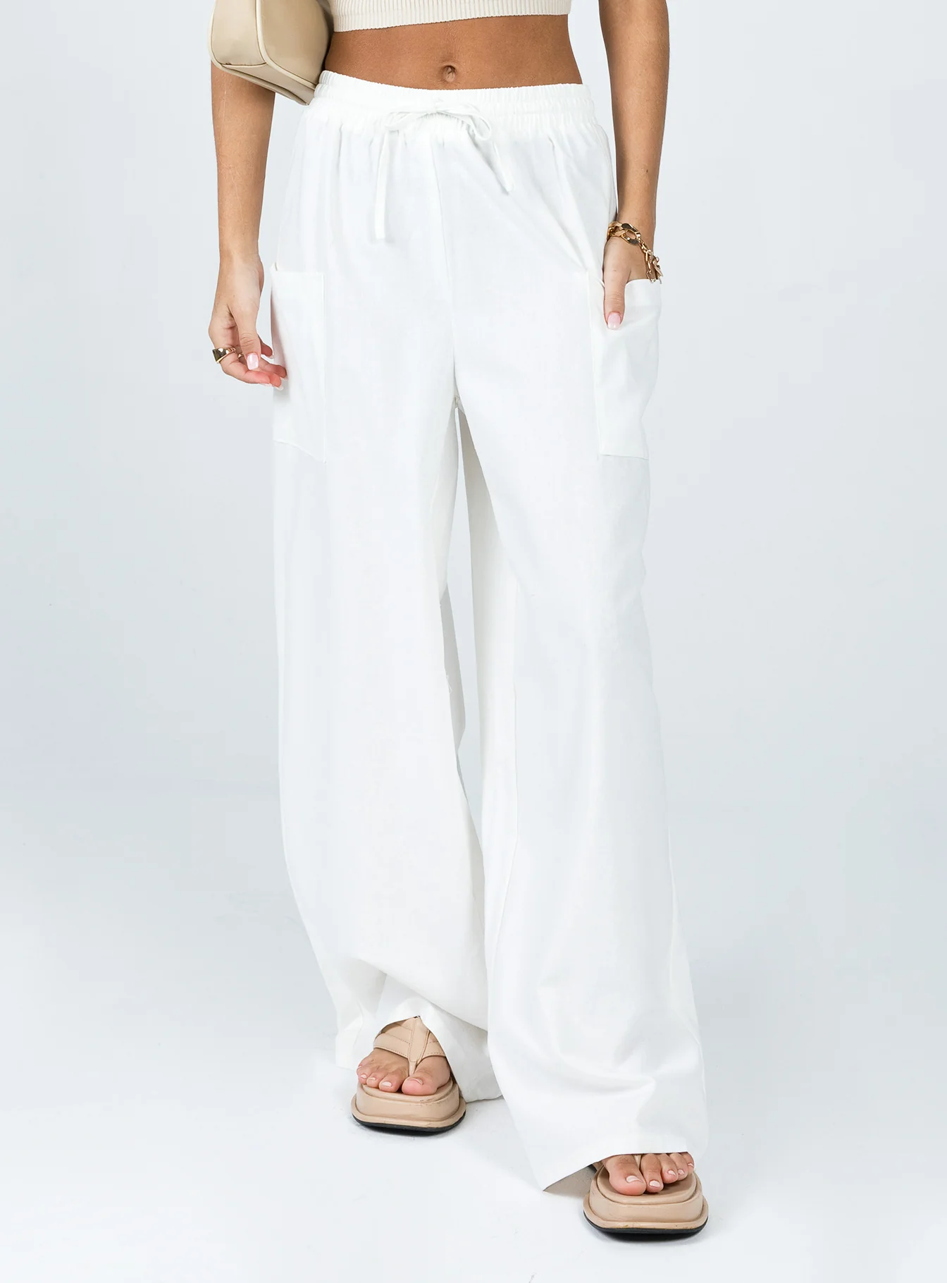 Brunie Pants White Tall