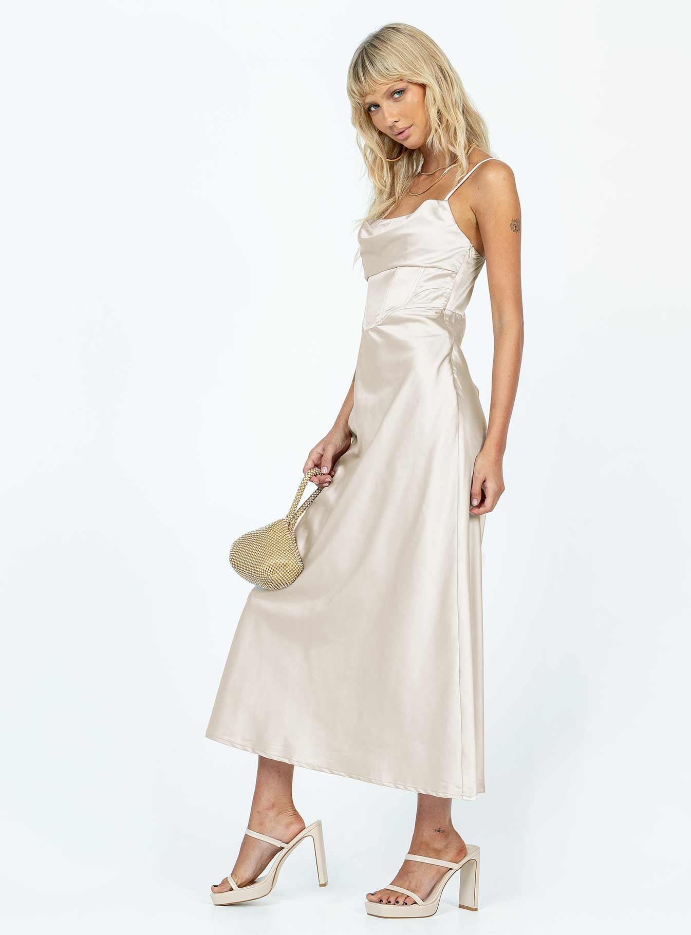 Perrie Midi Dress Cream
