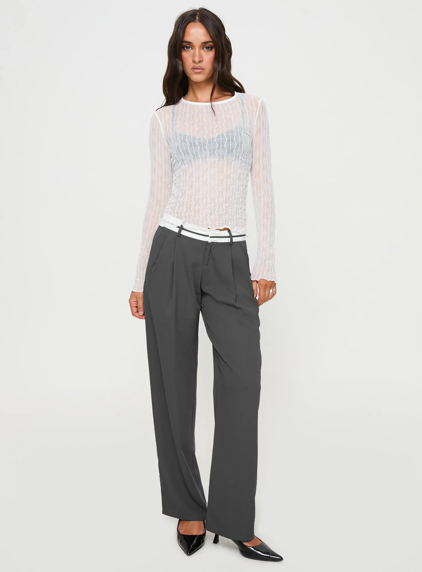 Tennent Low Waist Pants Slate