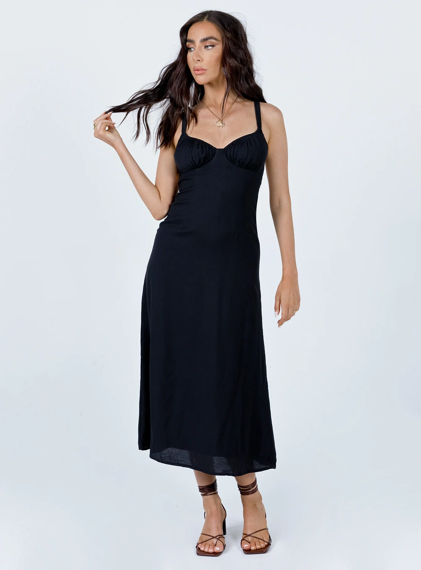 Georgia Midi Dress Black