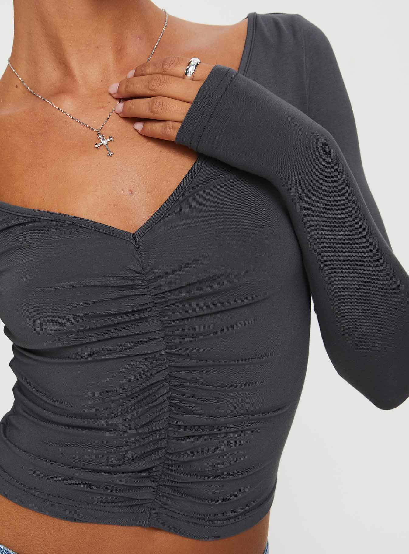 Moylan Long Sleeve Top Grey