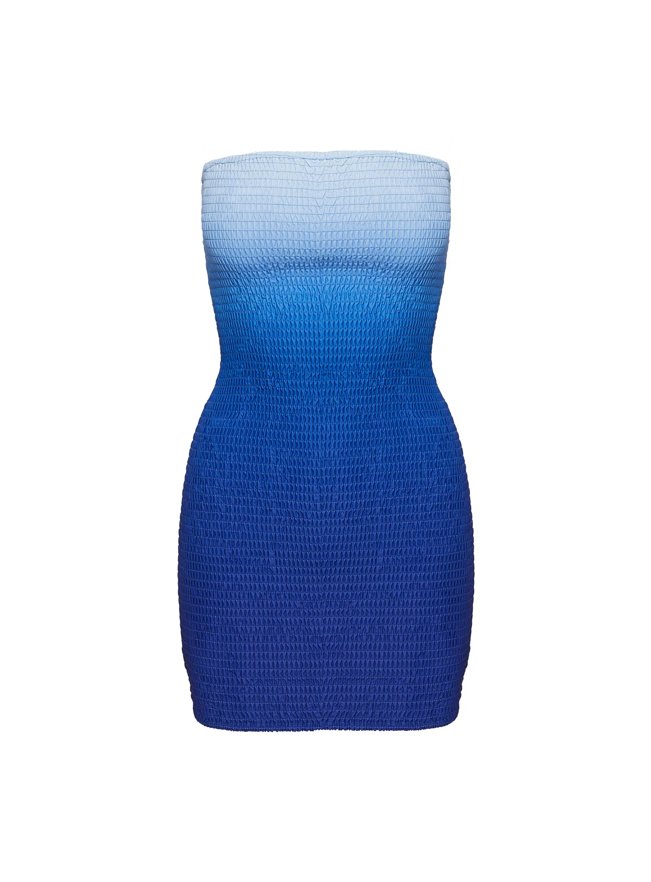 Murphies Strapless Mini Dress Blue Ombre