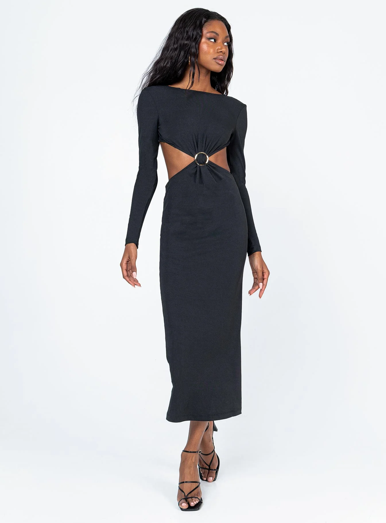 Hunter Midi Dress Black